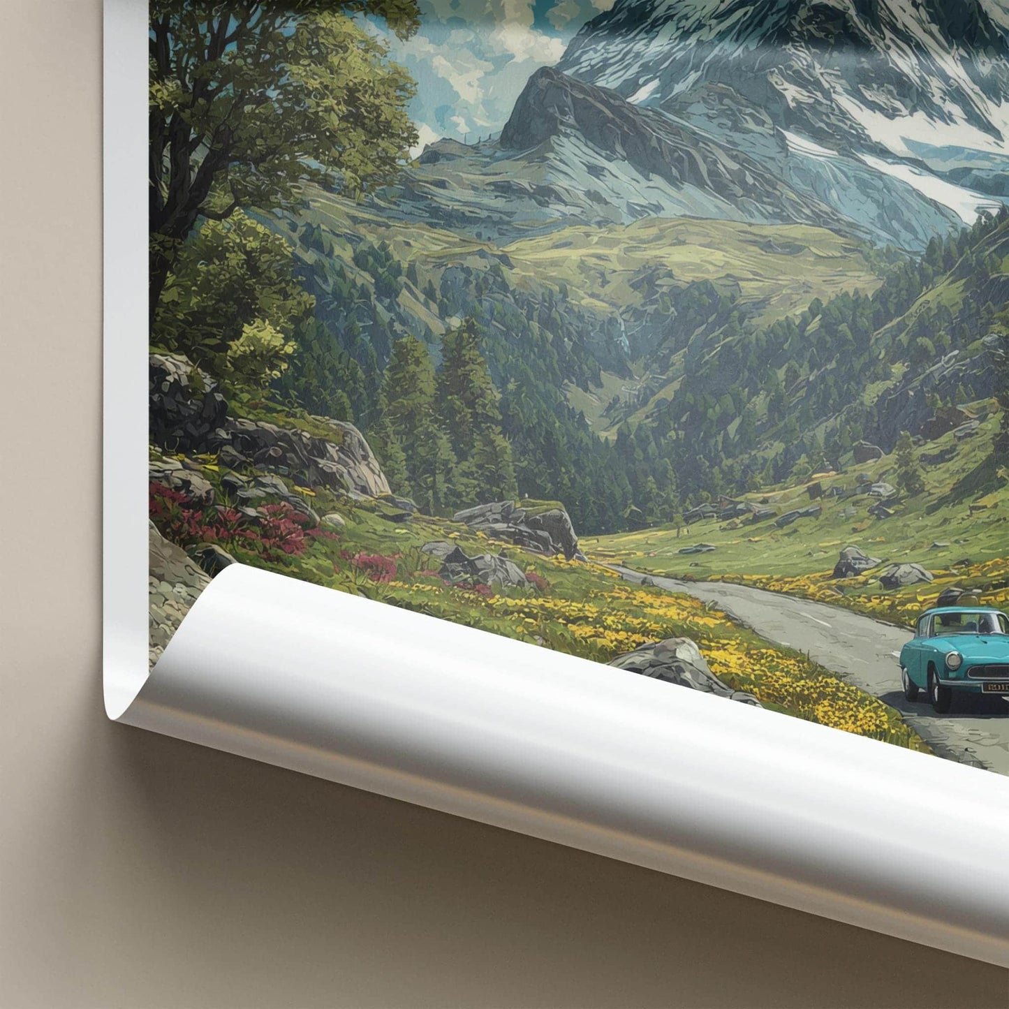 Grossglockner Poster - Austria Travel Art - Scenic Mountain Drive Wall Decor