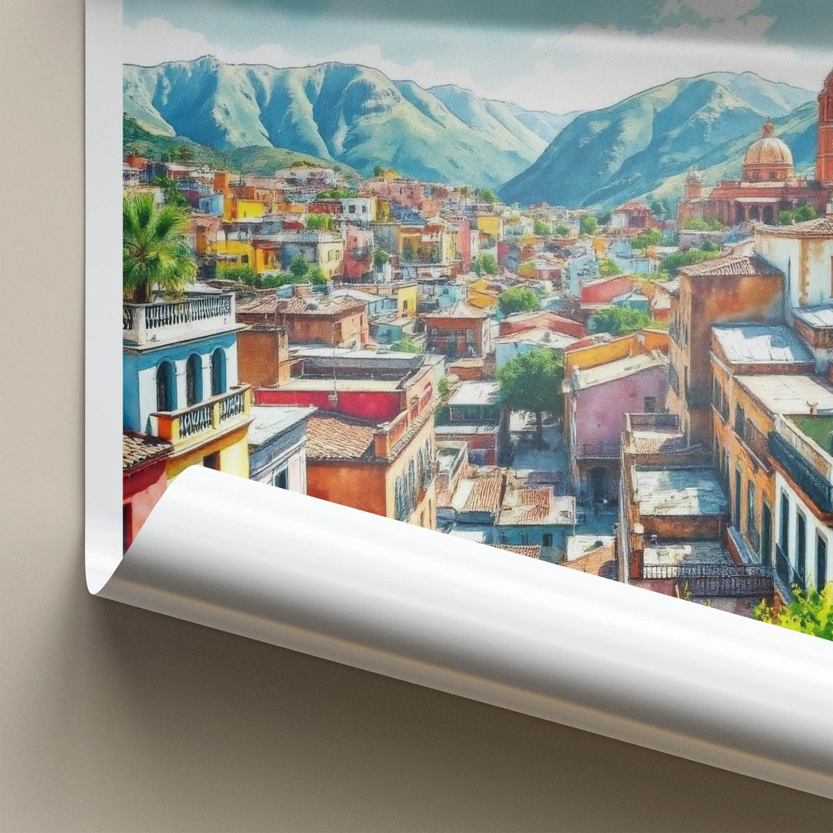Guanajuato Poster - Mexico Travel Art