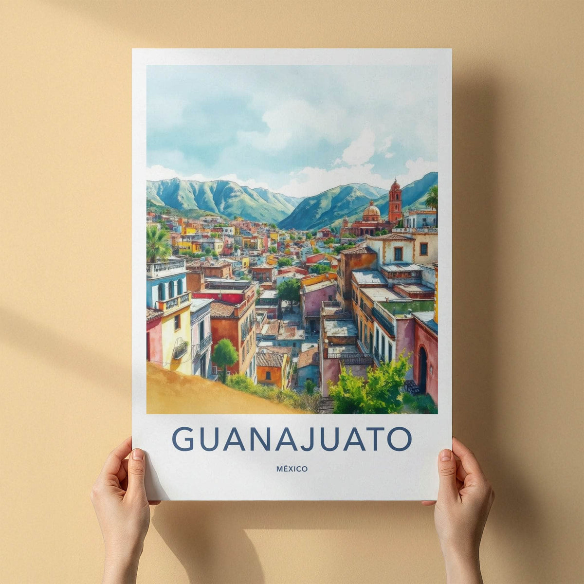 Guanajuato Poster - Mexico Travel Art