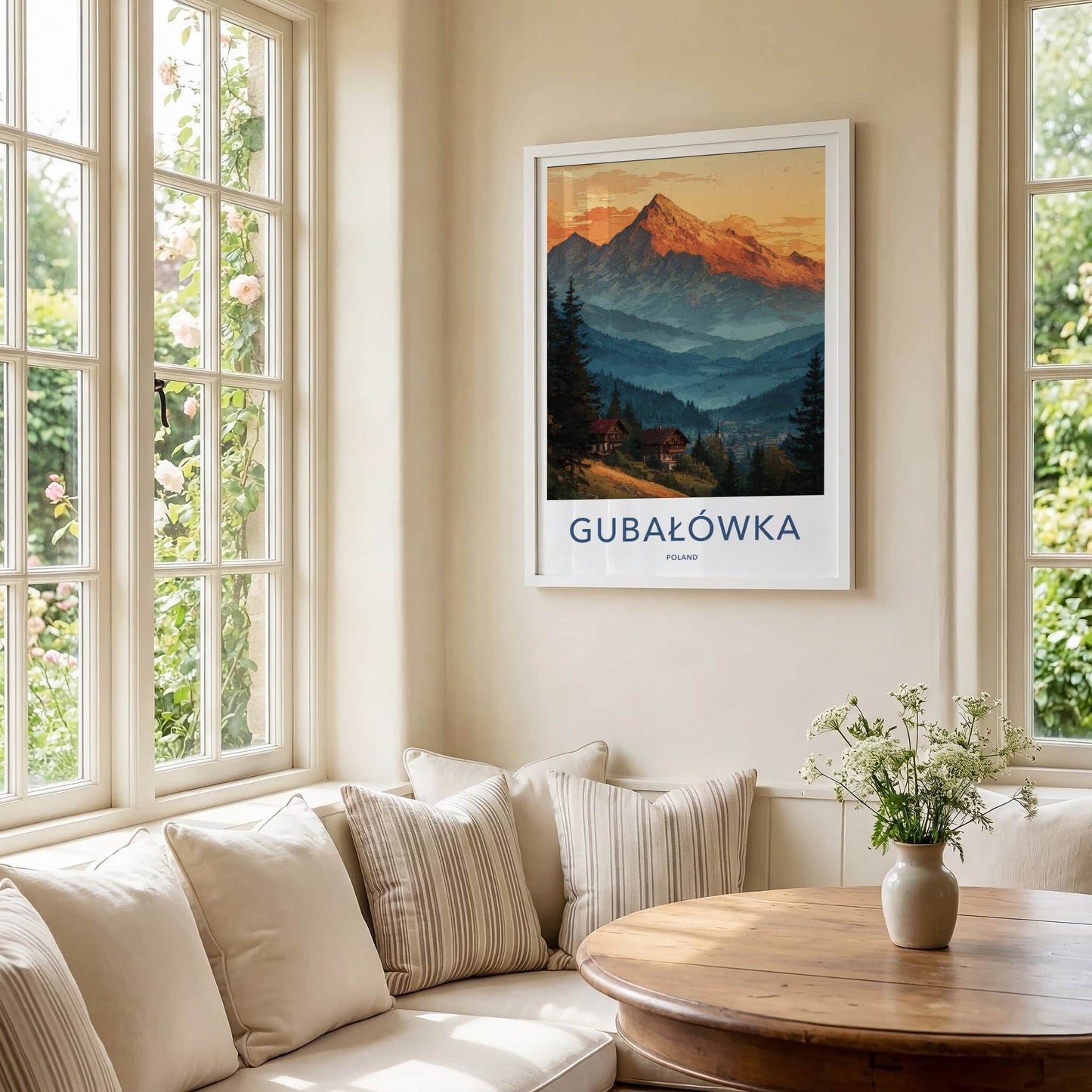 Gubalowka Poster - Poland Art Print - Mountain Village Sky Lounge Decor