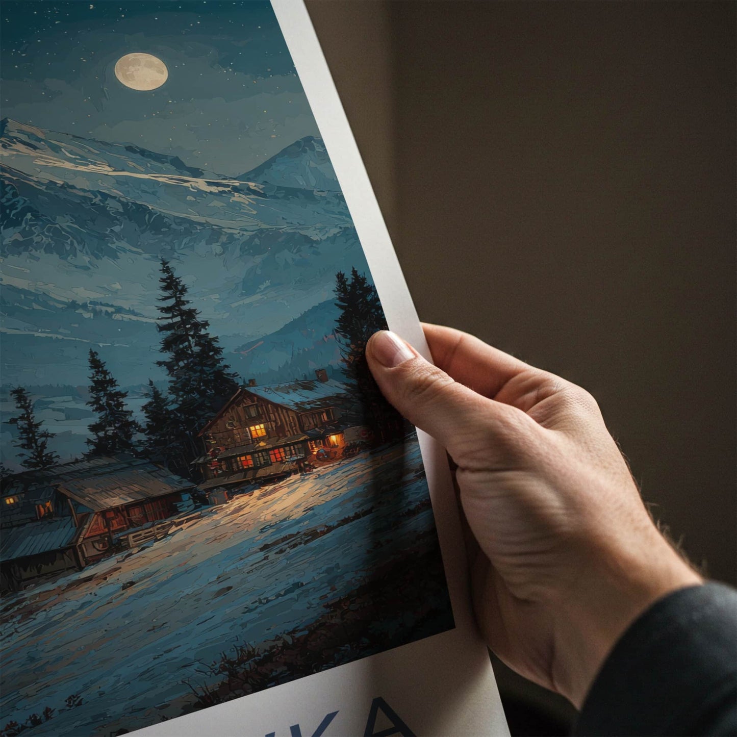Gubalowka Poster - Poland Travel Art - Snowy Mountain Village Home Decor