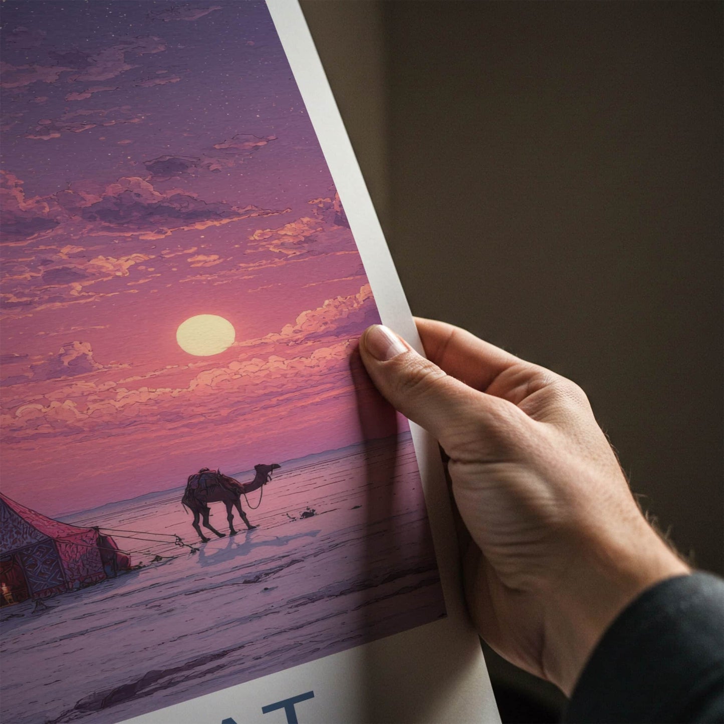Gujarat Poster - India Travel Art - Rann Kutch Camp Home Decor