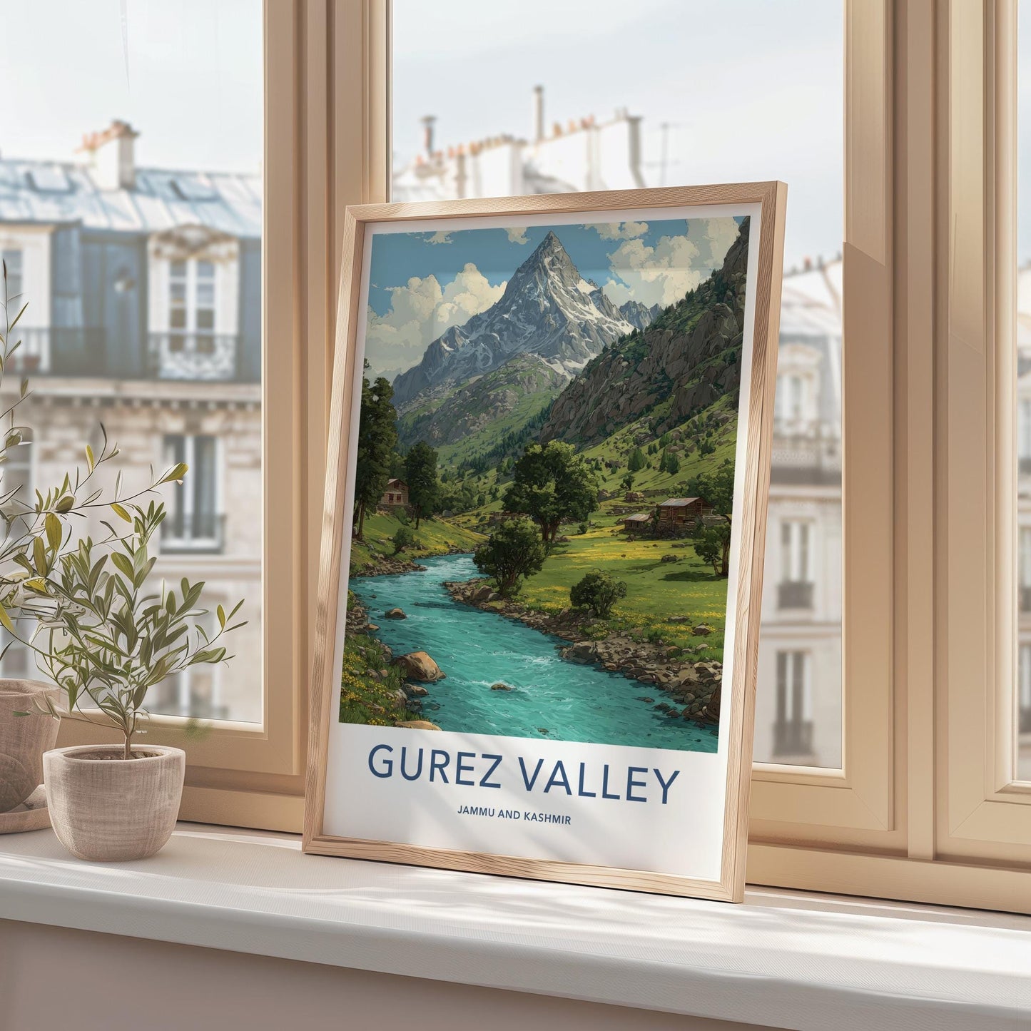 Gurez Valley Poster - India Scenic Art - Jammu And Kashmir Wall Decor
