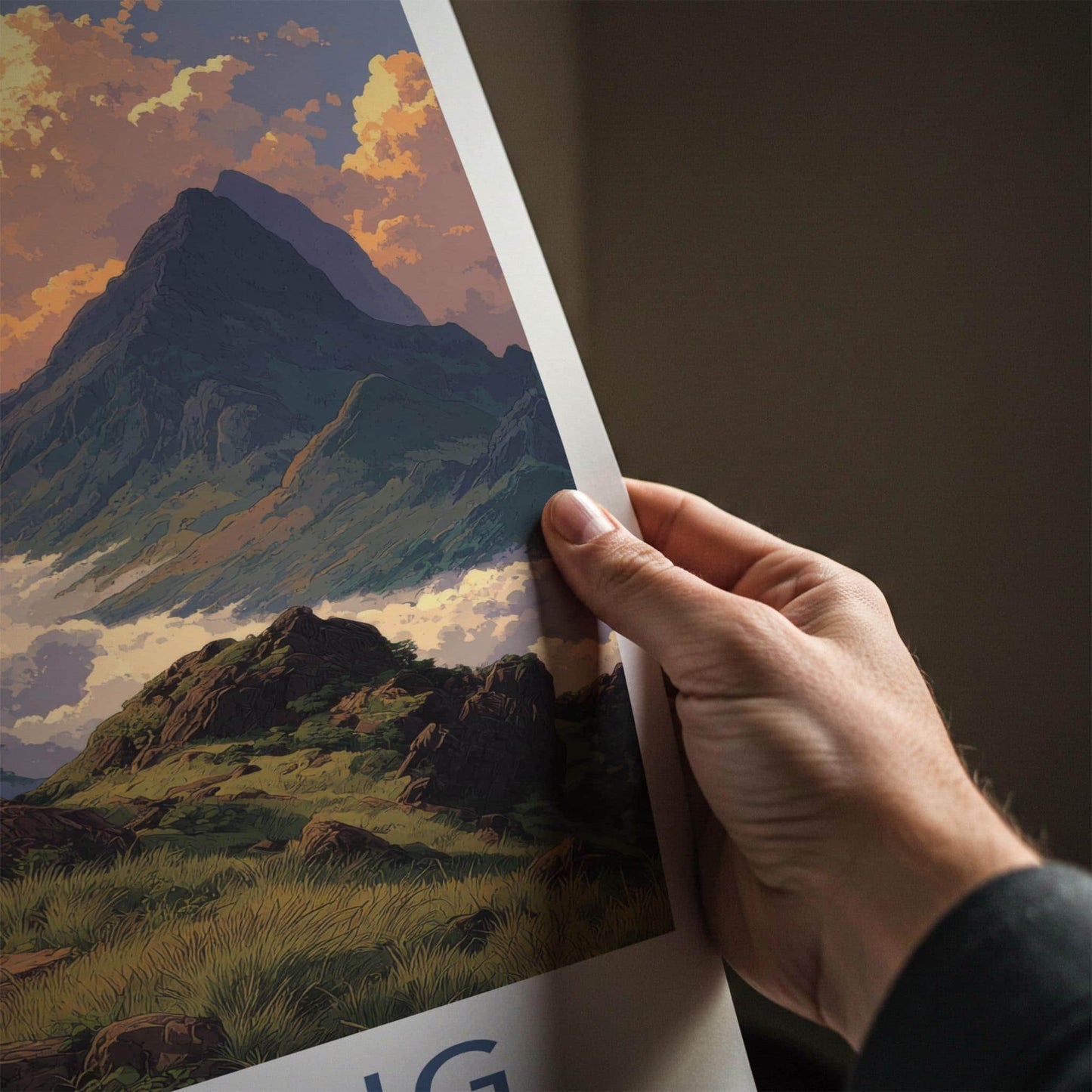 Ha Giang Poster - Vietnam Travel Art - Misty Mountain View Wall Decor