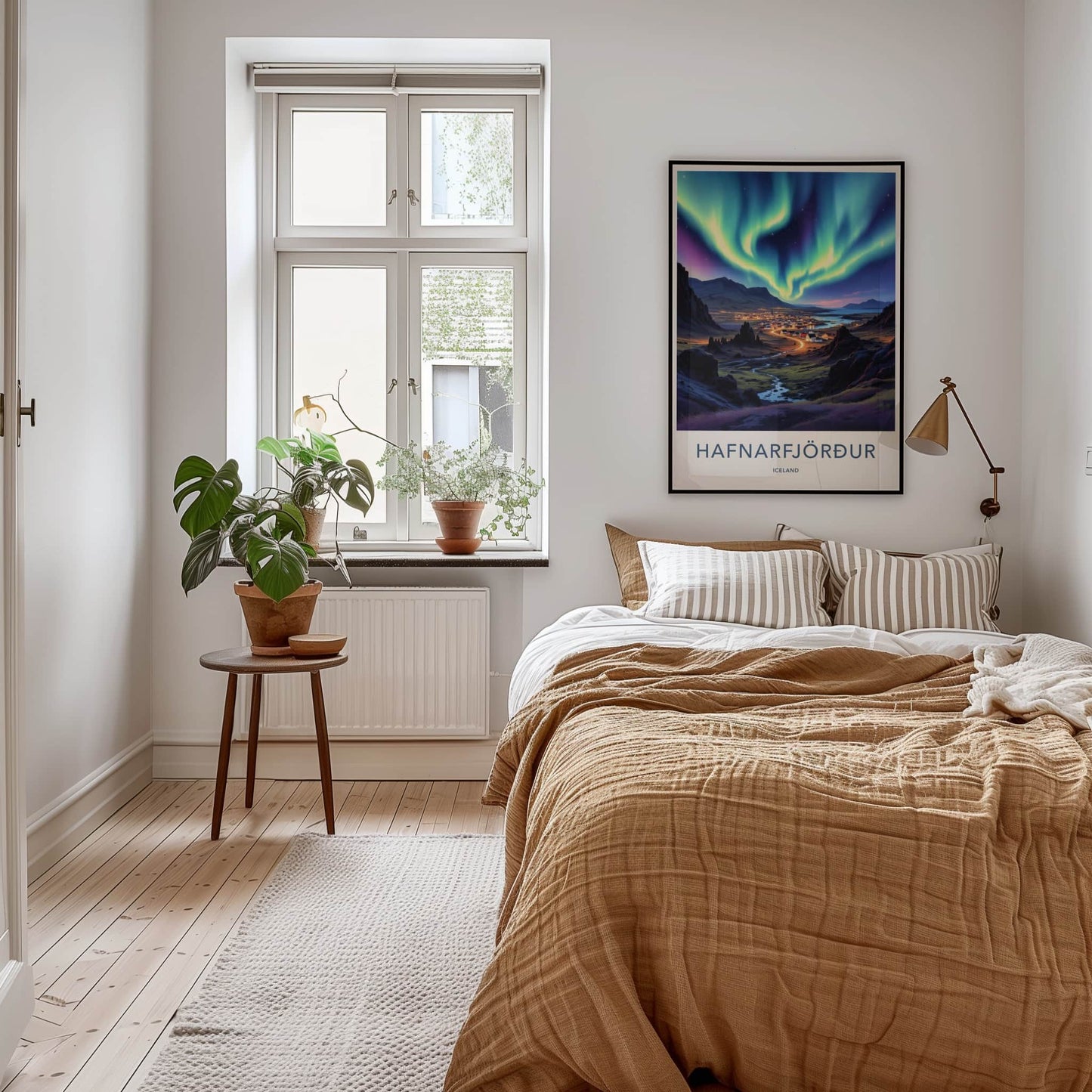 Hafnarfjordur Poster - Iceland Wall Art - Luminous Sky Hues Home Decor
