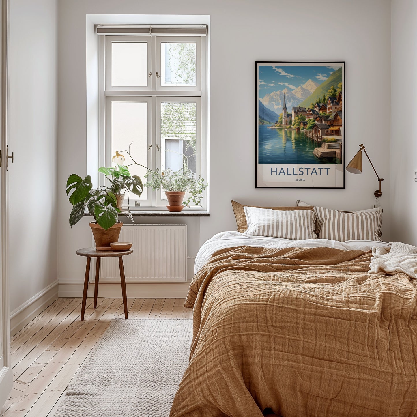 Hallstatt Poster - Austria Travel Art - Alpine Lake Village Home Decor