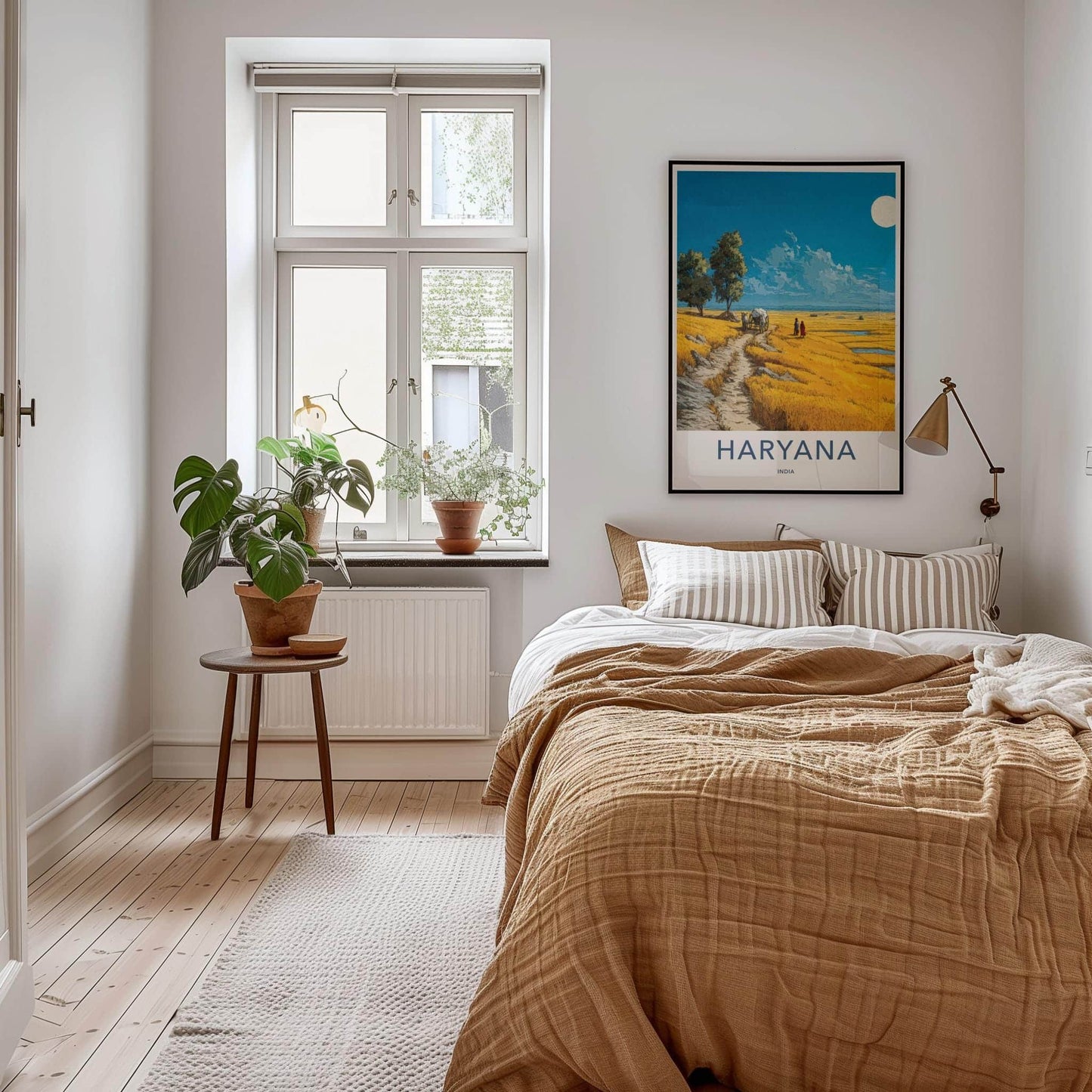Haryana Poster - India Scenic Art - Haryana Golden Fields Wall Decor