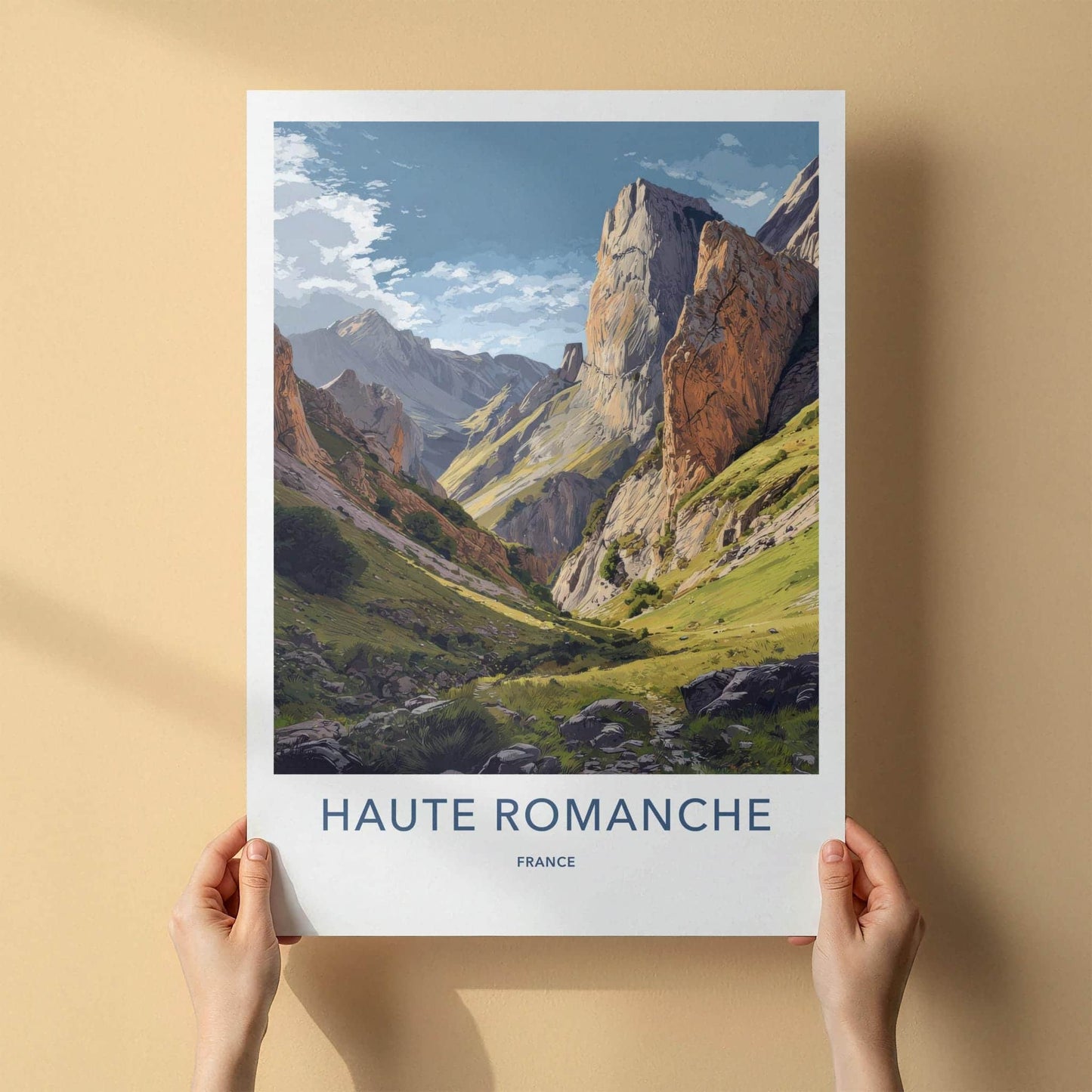Haute Romanche Poster - France Travel Art - Alpine Valley Path Wall Decor