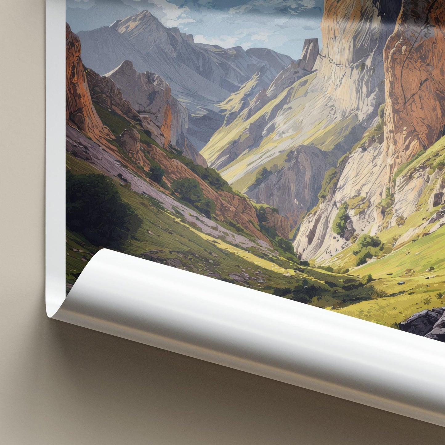 Haute Romanche Poster - France Travel Art - Alpine Valley Path Wall Decor