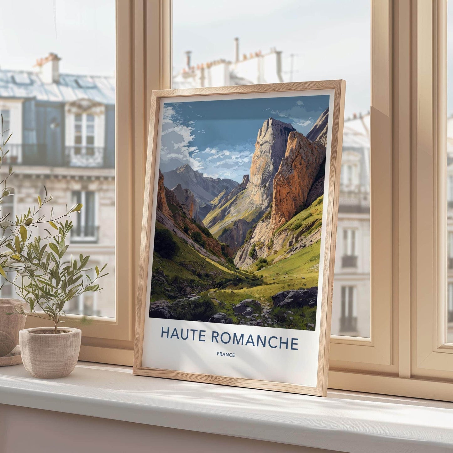 Haute Romanche Poster - France Travel Art - Alpine Valley Path Wall Decor