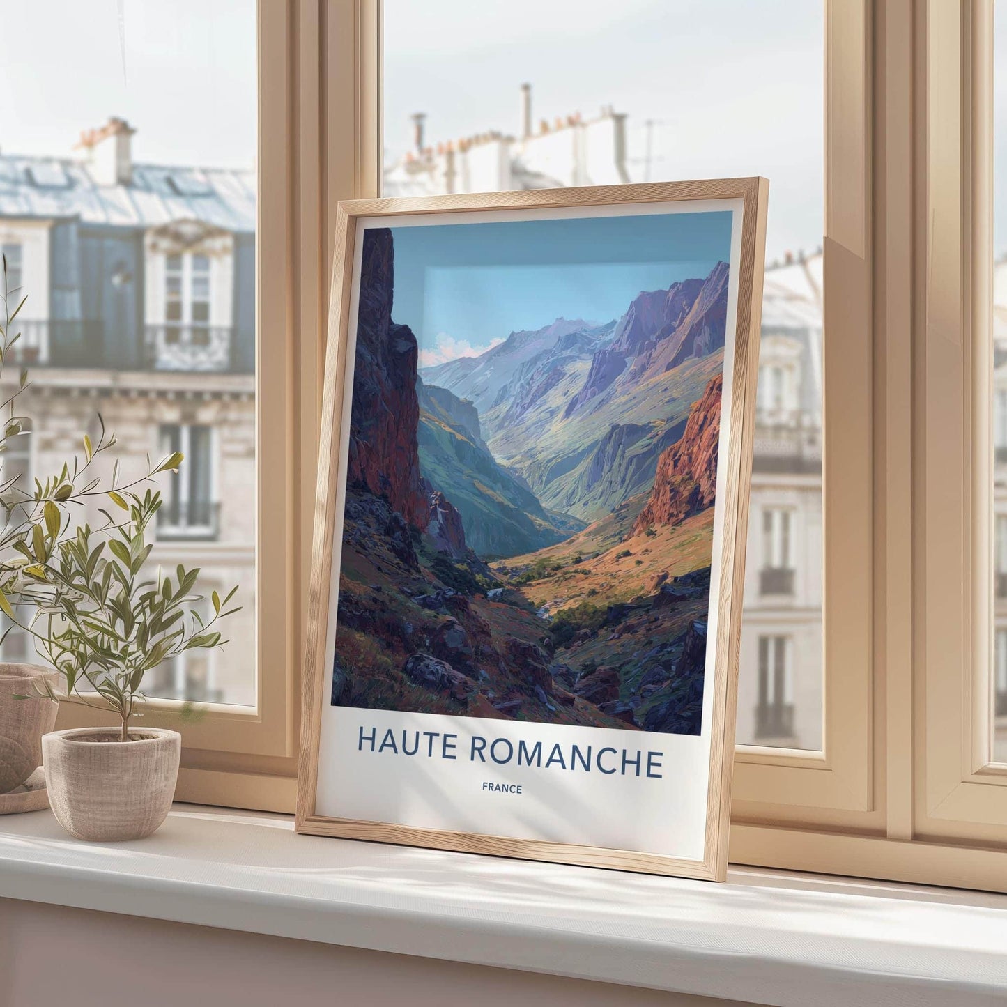 Haute Romanche Poster - France Travel Art - Rugged Valley Landscape Home Decor