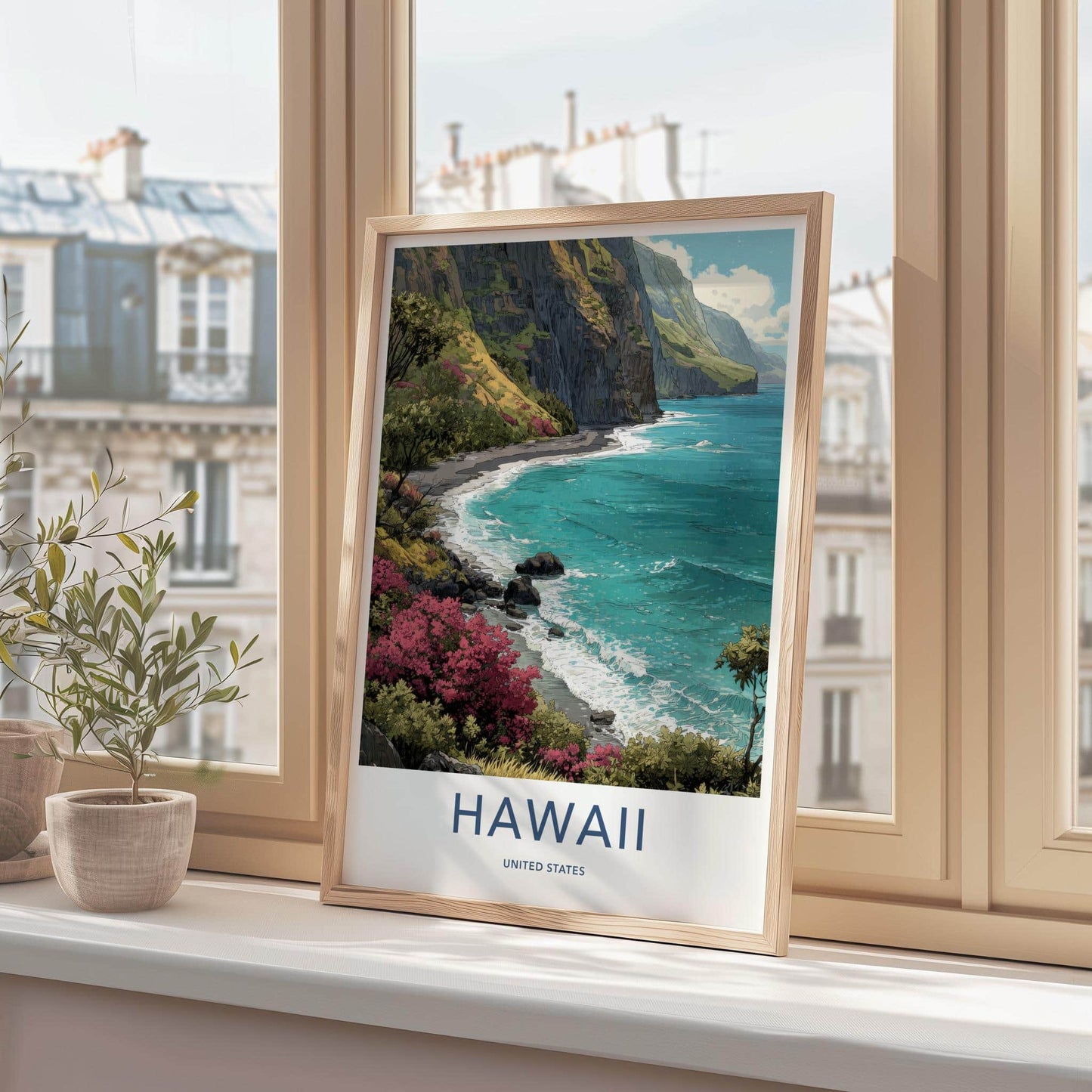 Hawaii Poster - Hawaii Scenic Art - Lush Coastal Scenery Wall Decor