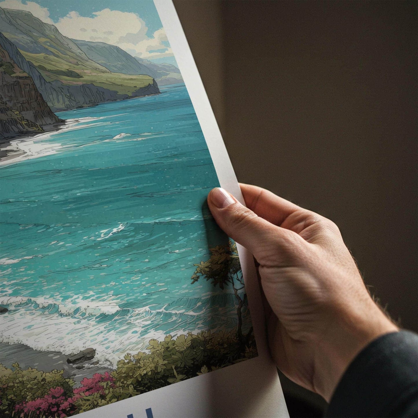 Hawaii Poster - Hawaii Scenic Art - Lush Coastal Scenery Wall Decor