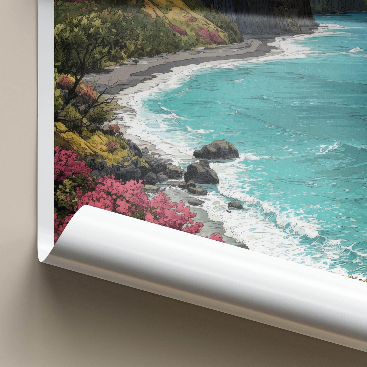 Hawaii Poster - Hawaii Scenic Art - Lush Coastal Scenery Wall Decor