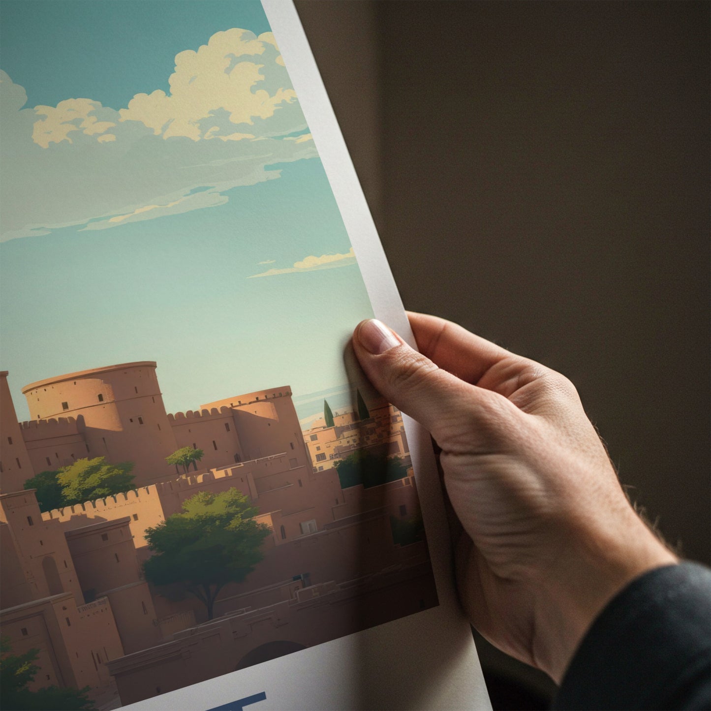 Herat Poster - Afghanistan Wall Art - Adobe Walled Towers Home Decor