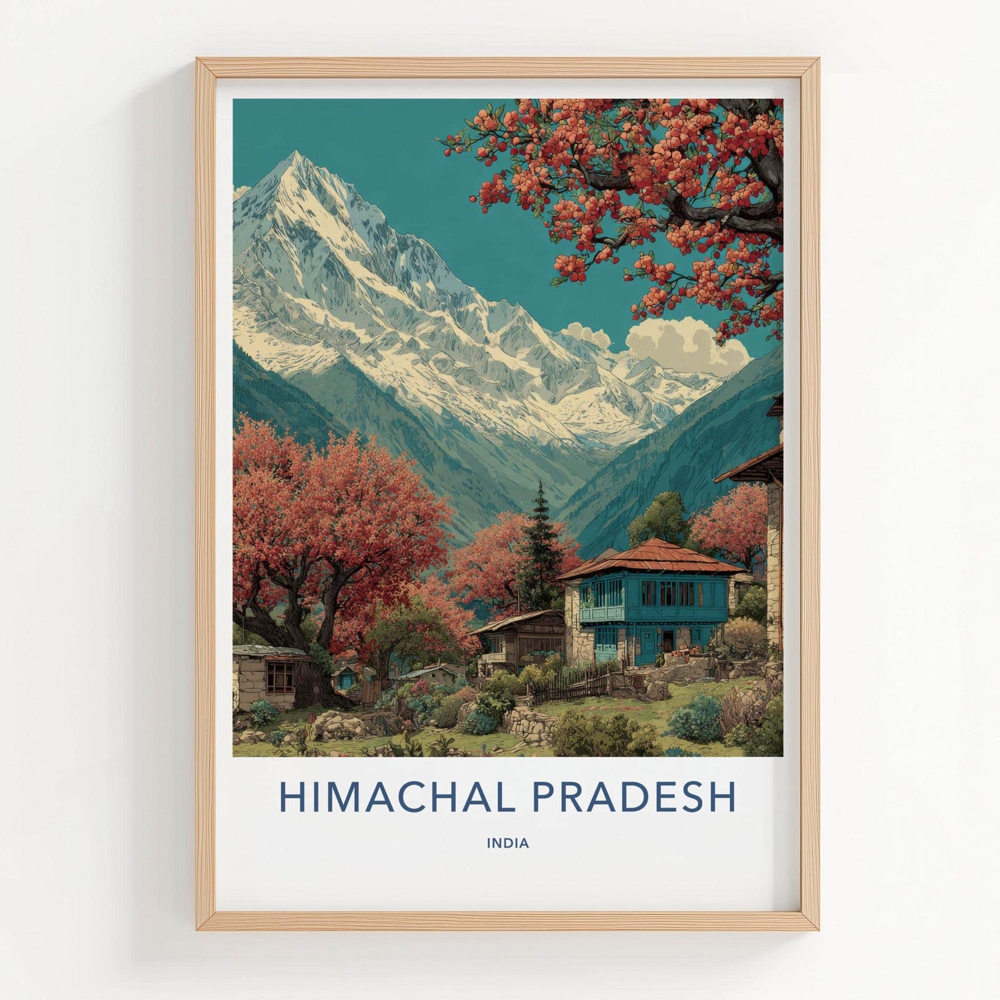 Himachal Pradesh Poster - India Fine Art - Himachal Pradesh Snowy Peaks Home Art