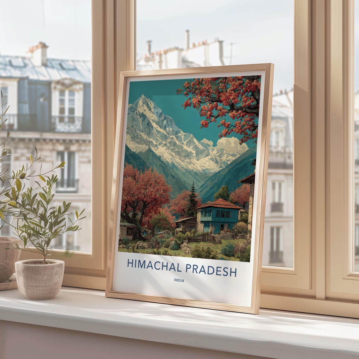Himachal Pradesh Poster - India Fine Art - Himachal Pradesh Snowy Peaks Home Art