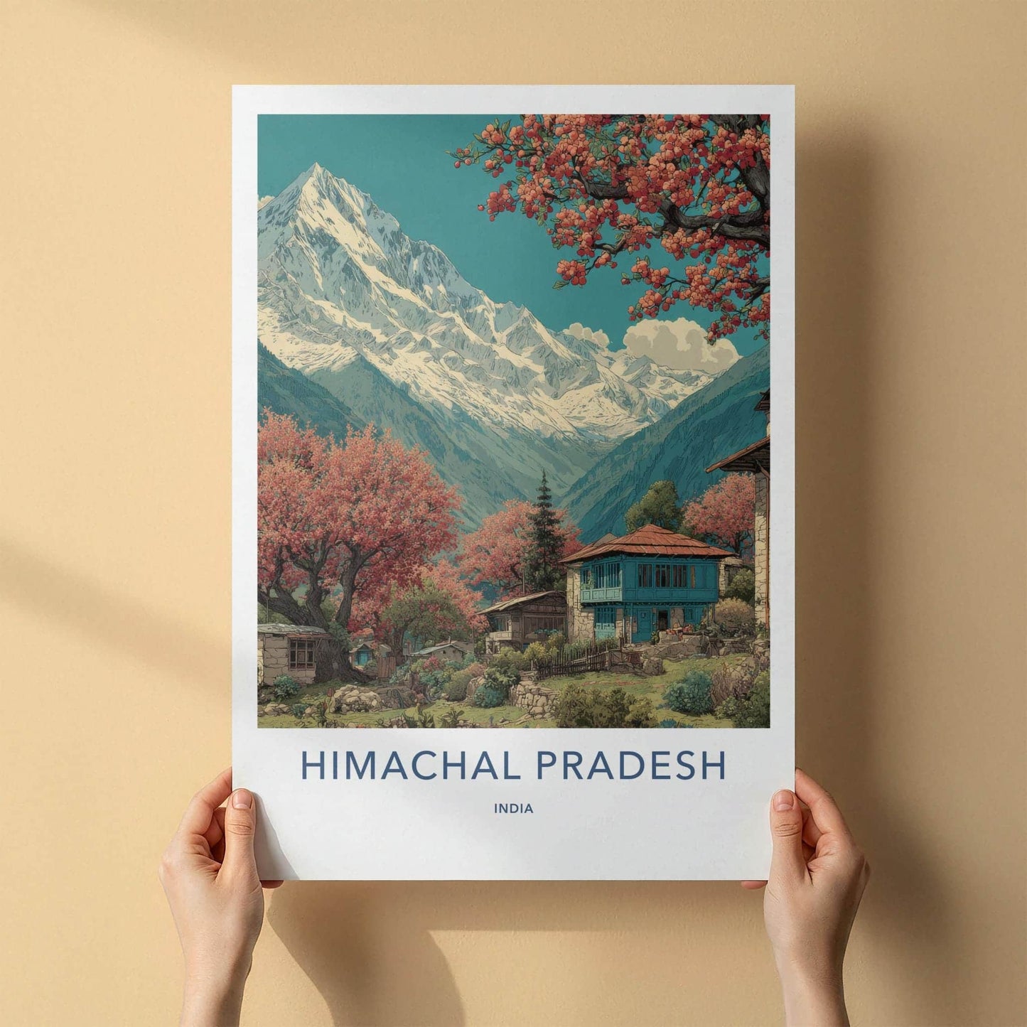 Himachal Pradesh Poster - India Fine Art - Himachal Pradesh Snowy Peaks Home Art