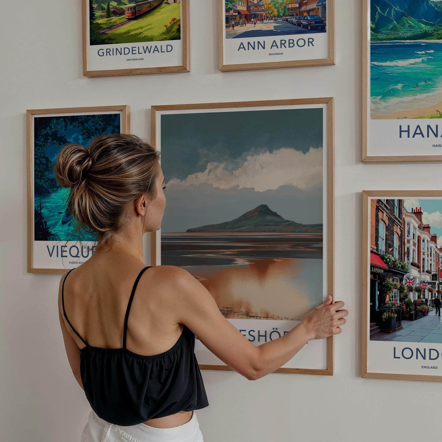 Hjorleifshofdi Poster - Iceland Wall Art - Moody Mountain Reflection Gift