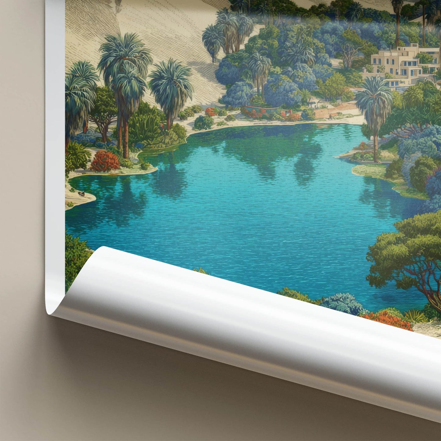 Huacachina Poster - Peru Wall Art Desert Oasis Home Decor