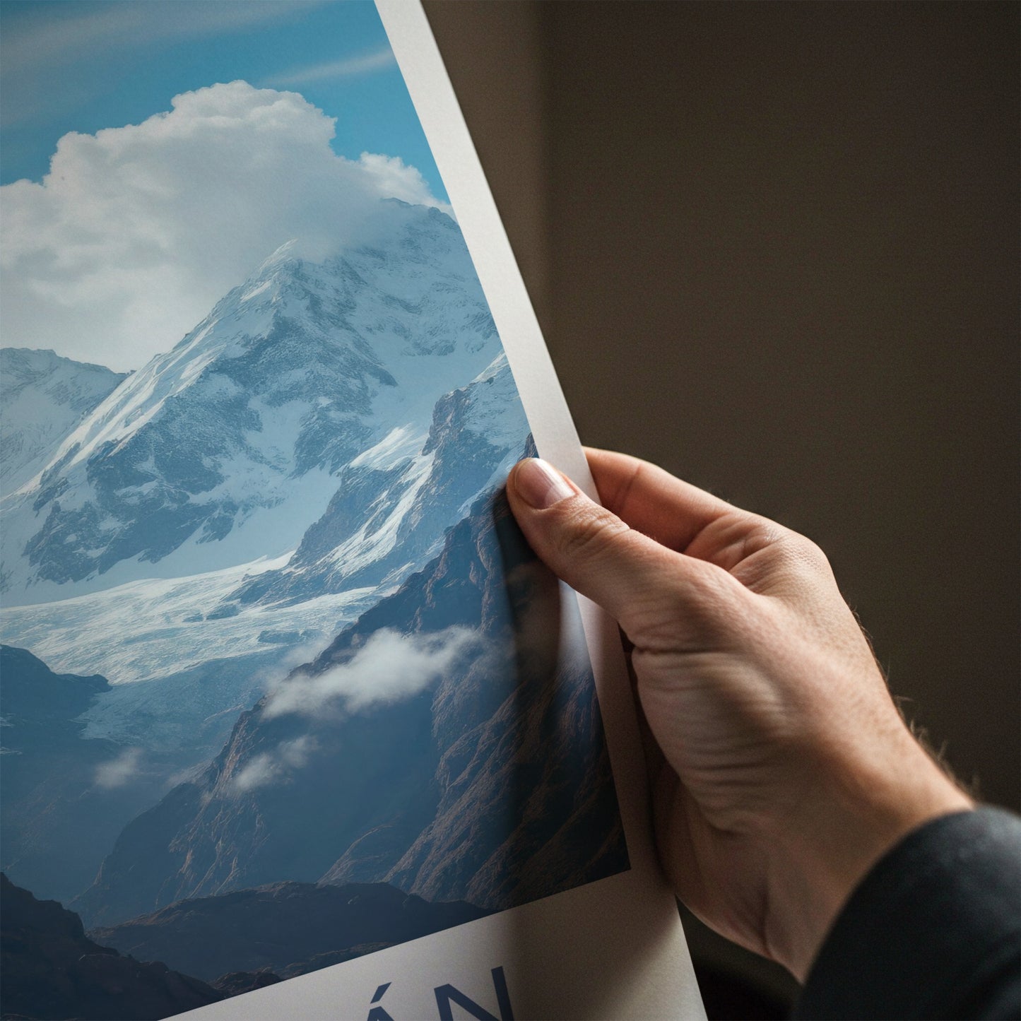 Huascaran National Park Poster - Peru Wall Art - Soaring Birds Glacier Gift