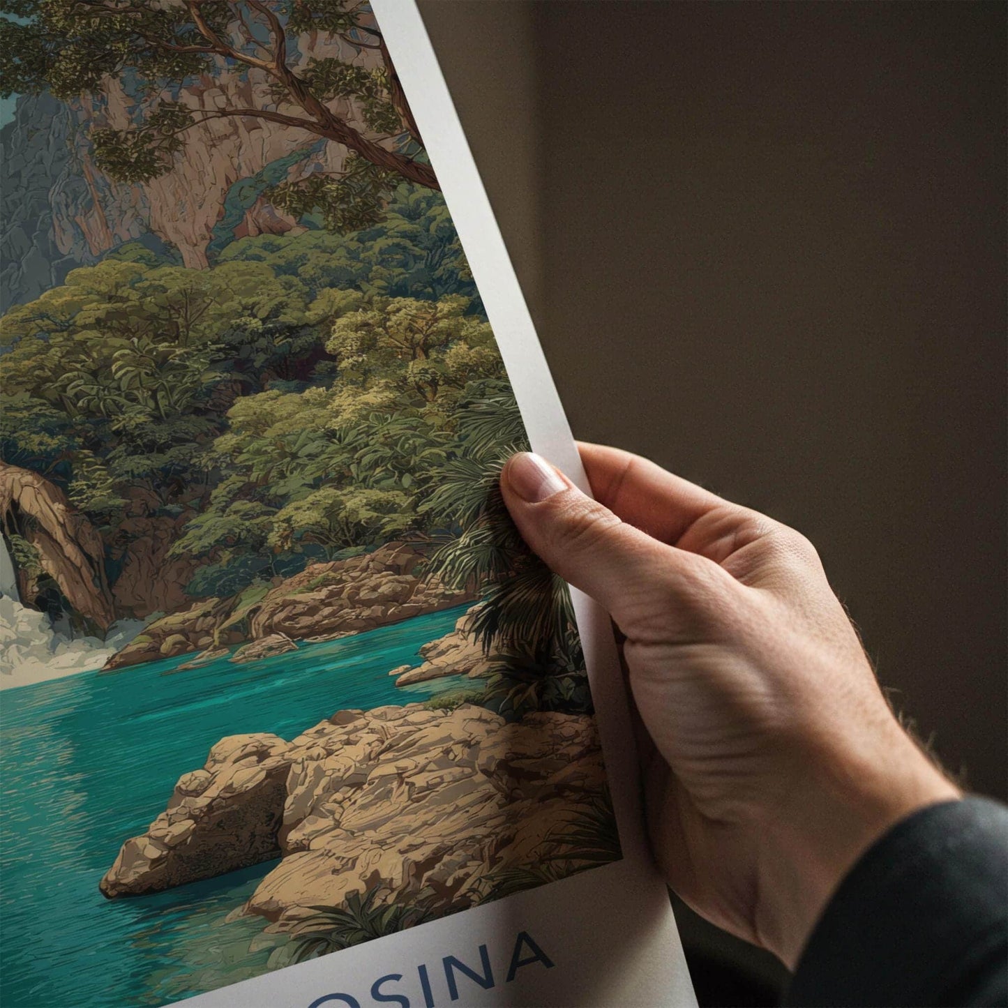 Huasteca Potosina Poster - Mexico Travel Art - Tropical Waterfall Scene Home Decor