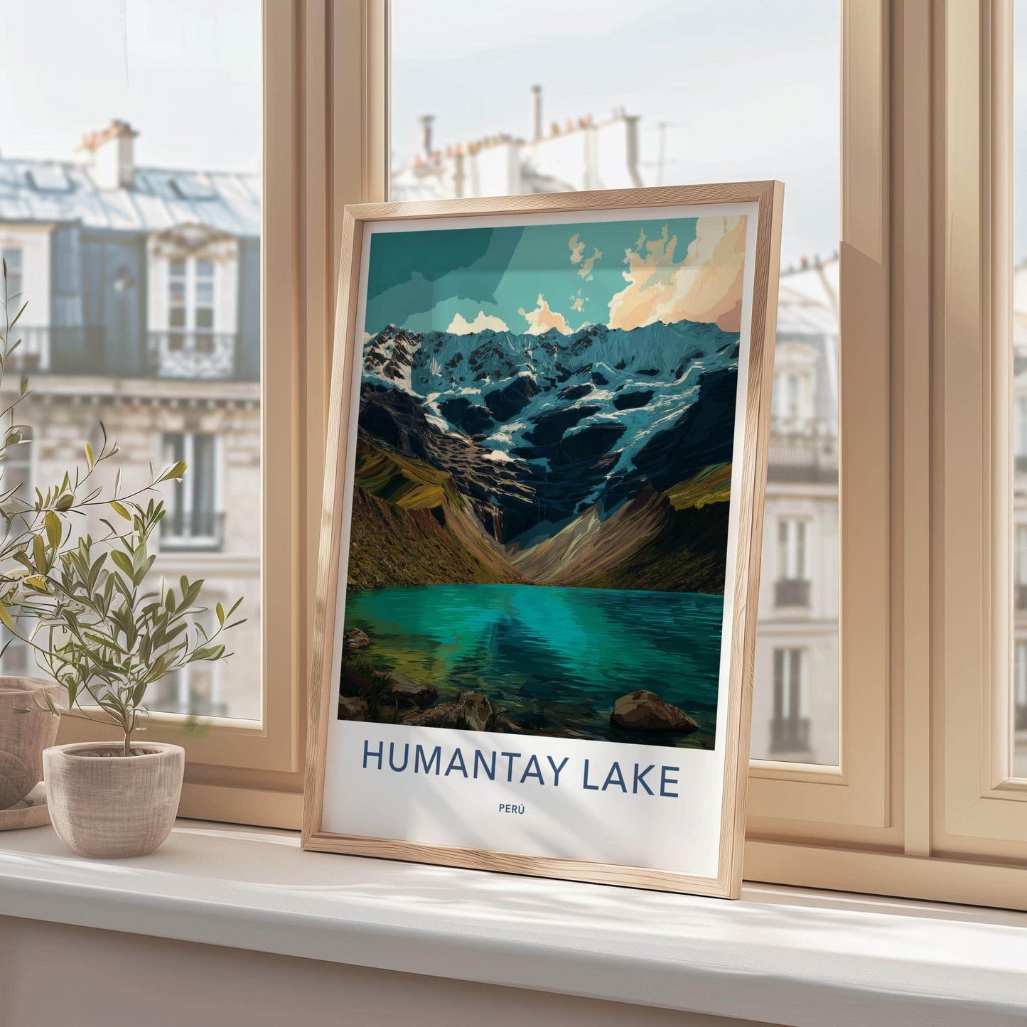 Humantay Lake Poster - Peru Wall Art - Turquoise Lake Mountains Home Decor