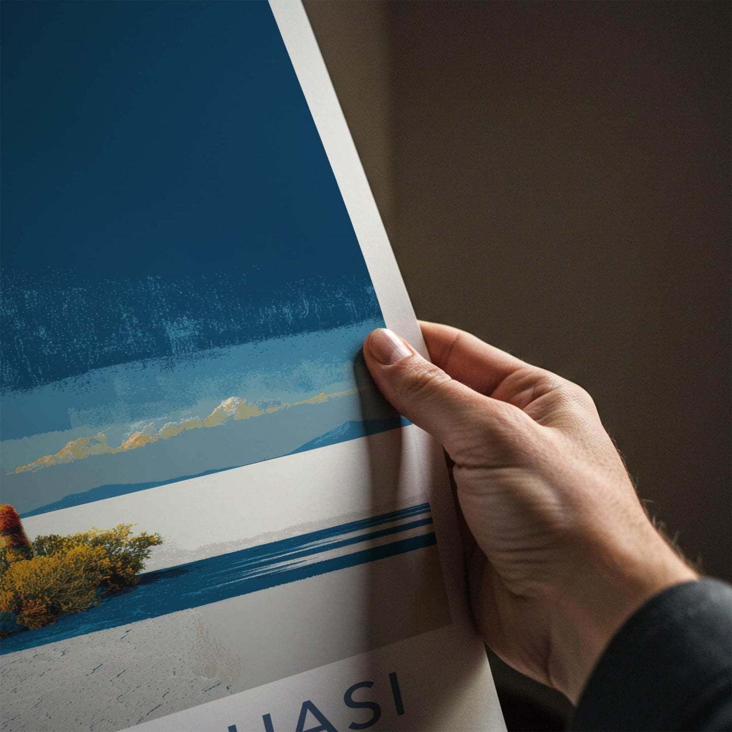 Isla Incahuasi Poster - Bolivia Framed Print - Desert Cactus Saltflat Framed Decor