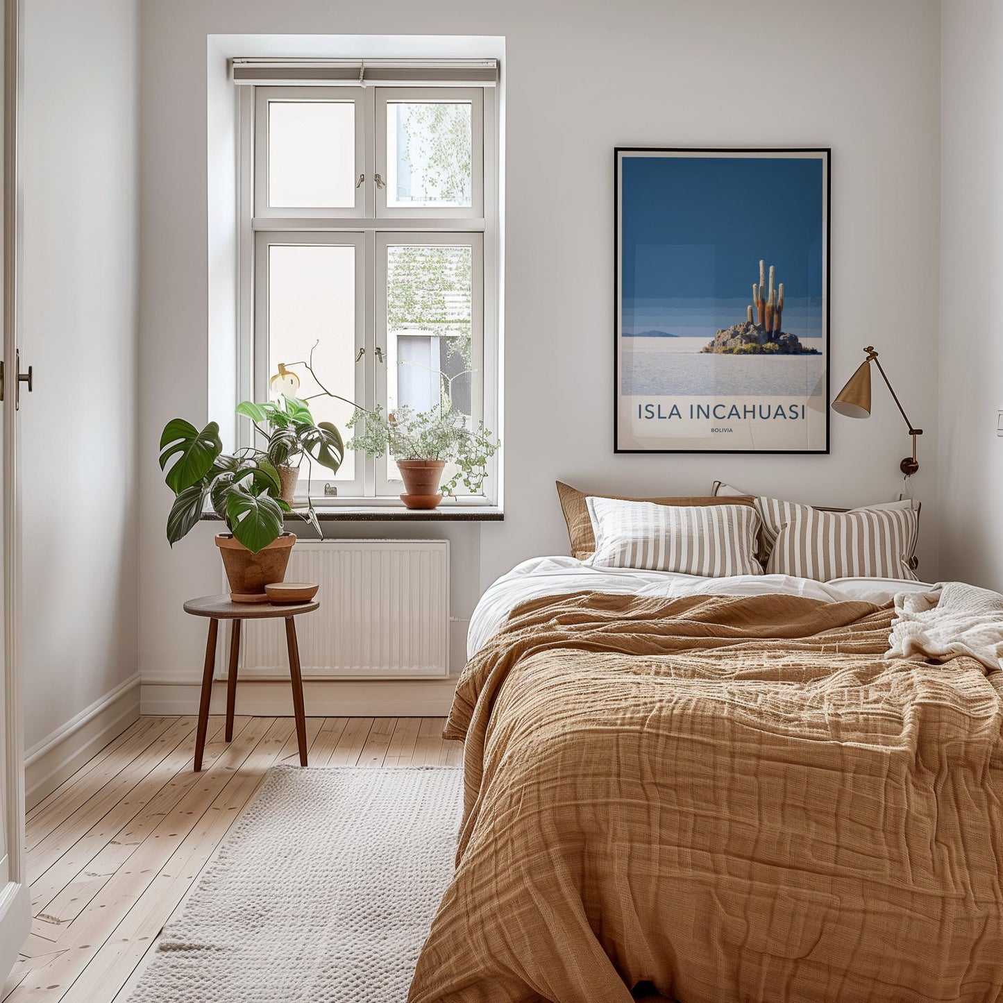 Isla Incahuasi Poster - Bolivia Travel Art - Rocky Island Cactus Home Decor