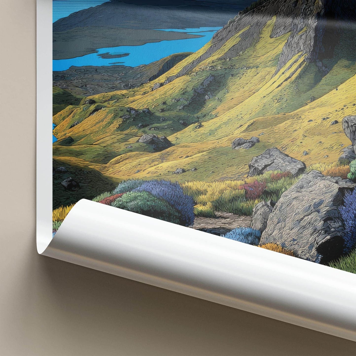 Isle Of Skye Poster - Scotland Travel Art - Storr Rock Formations Home Decor