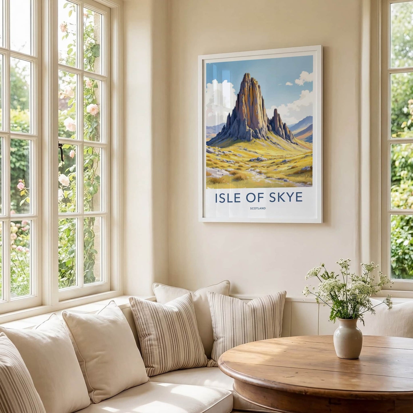 Isle Of Skye Poster - Scotland Travel Art - Tall Basalt Columns Home Decor