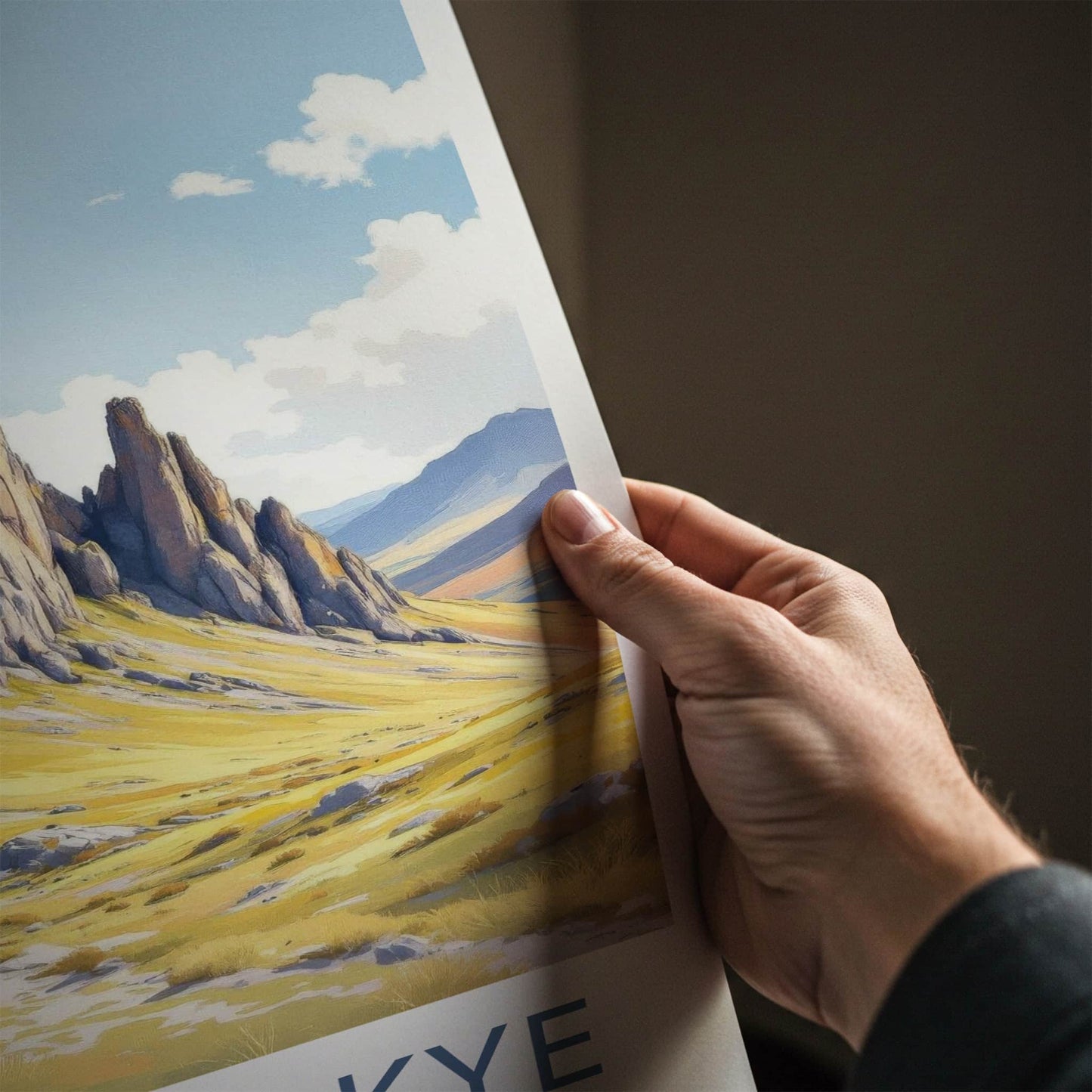 Isle Of Skye Poster - Scotland Travel Art - Tall Basalt Columns Home Decor