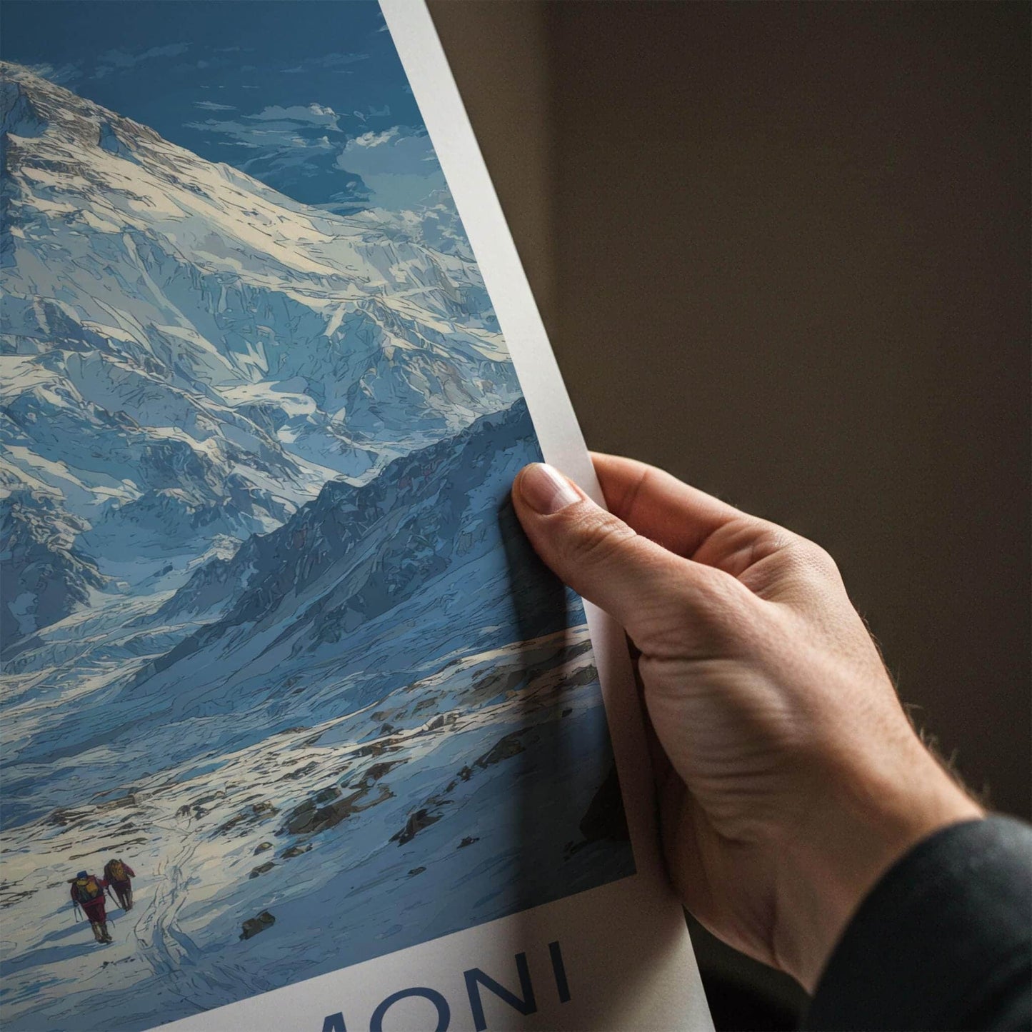 Ismoil Somoni Poster - Tajikistan Travel Art - Mountain Range Hikers Home Decor