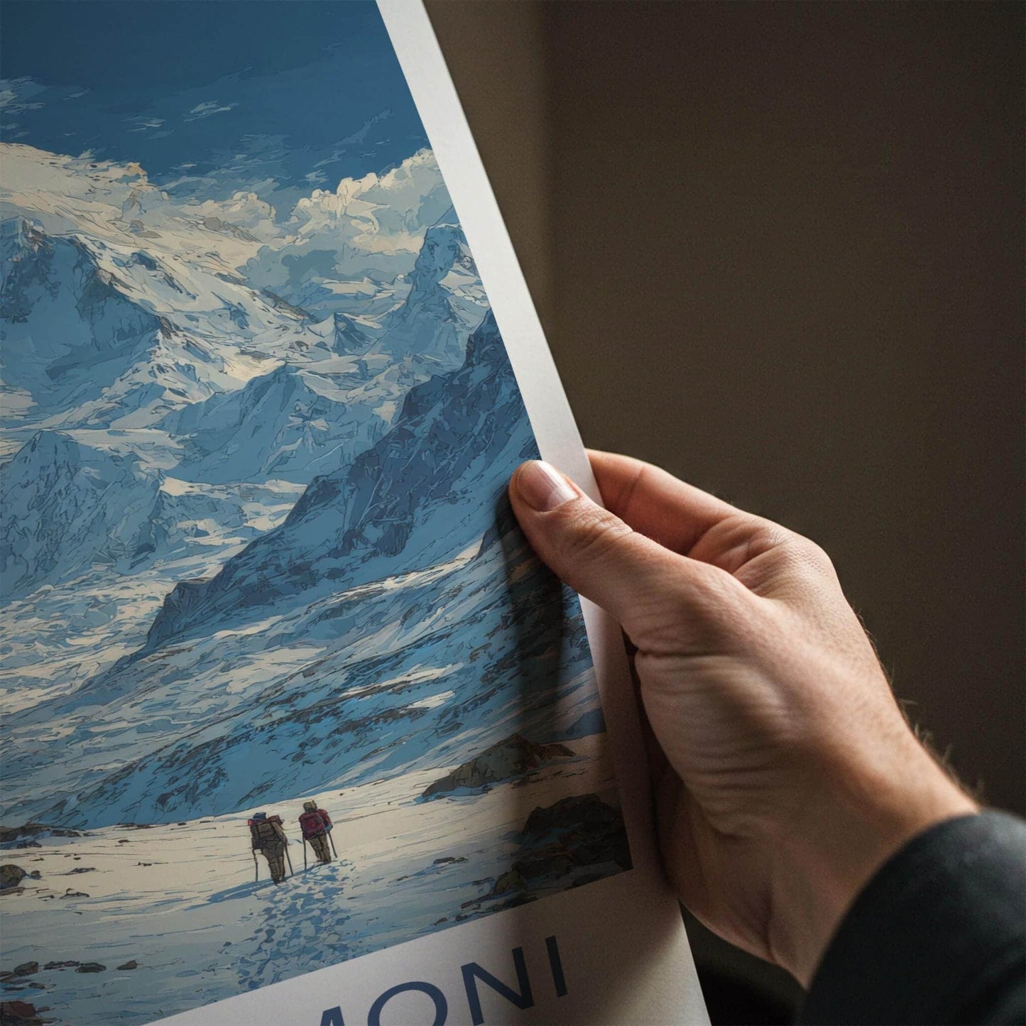 Ismoil Somoni Poster - Tajikistan Travel Art - Rugged Mountain Path Home Decor