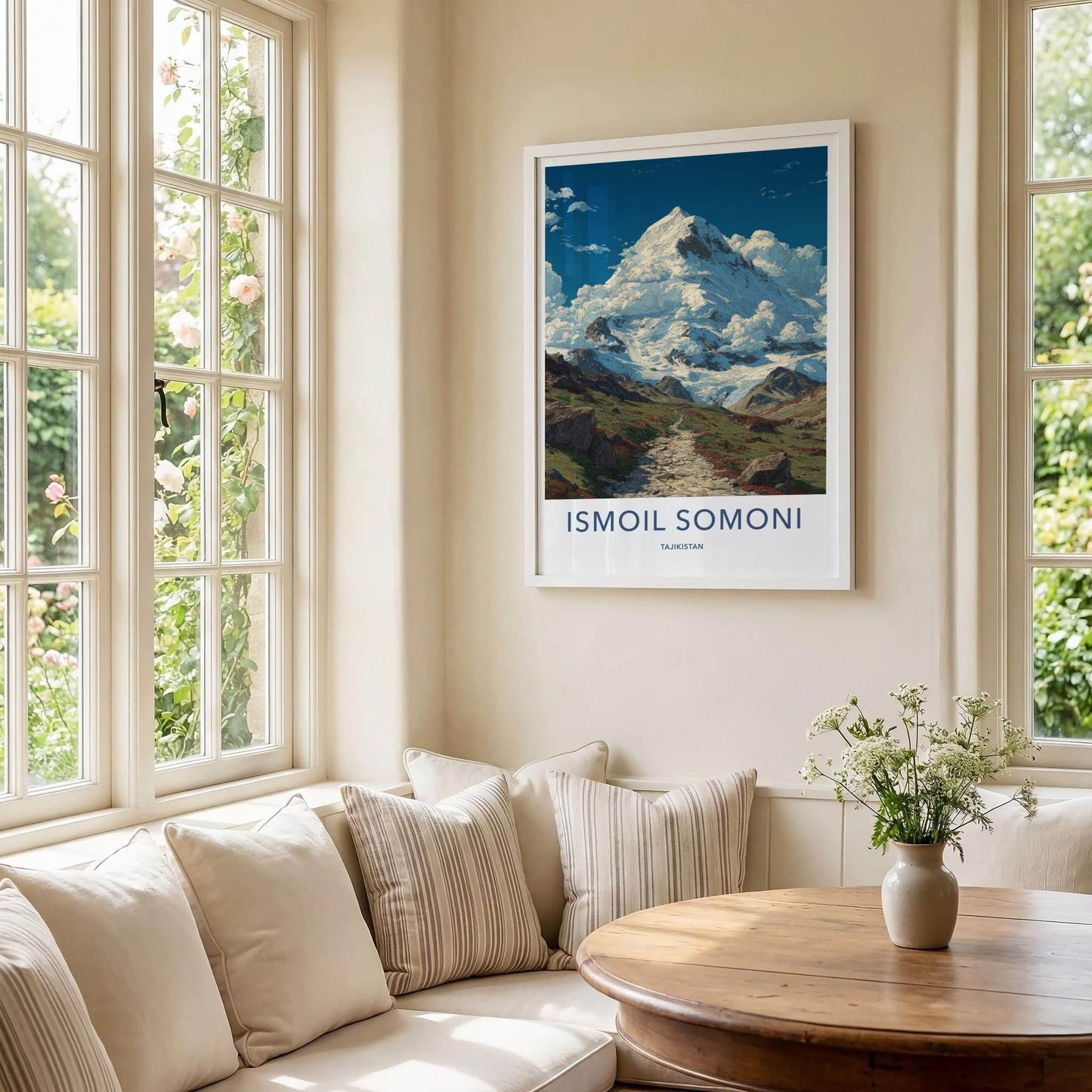 Ismoil Somoni Poster - Tajikistan Wall Art - Rugged Mountain Path Gift