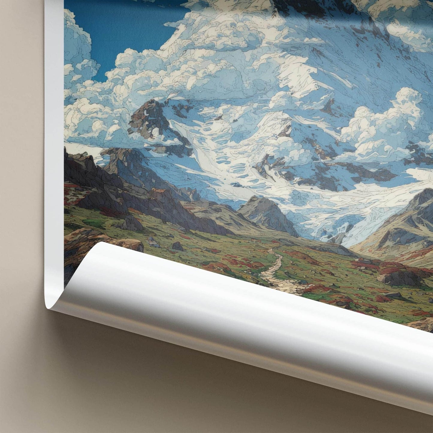 Ismoil Somoni Poster - Tajikistan Wall Art - Rugged Mountain Path Gift