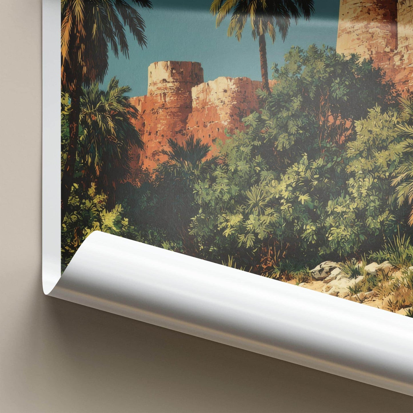 Jahra Poster - Kuwait Framed Print - Ancient Fort Walls Framed Decor