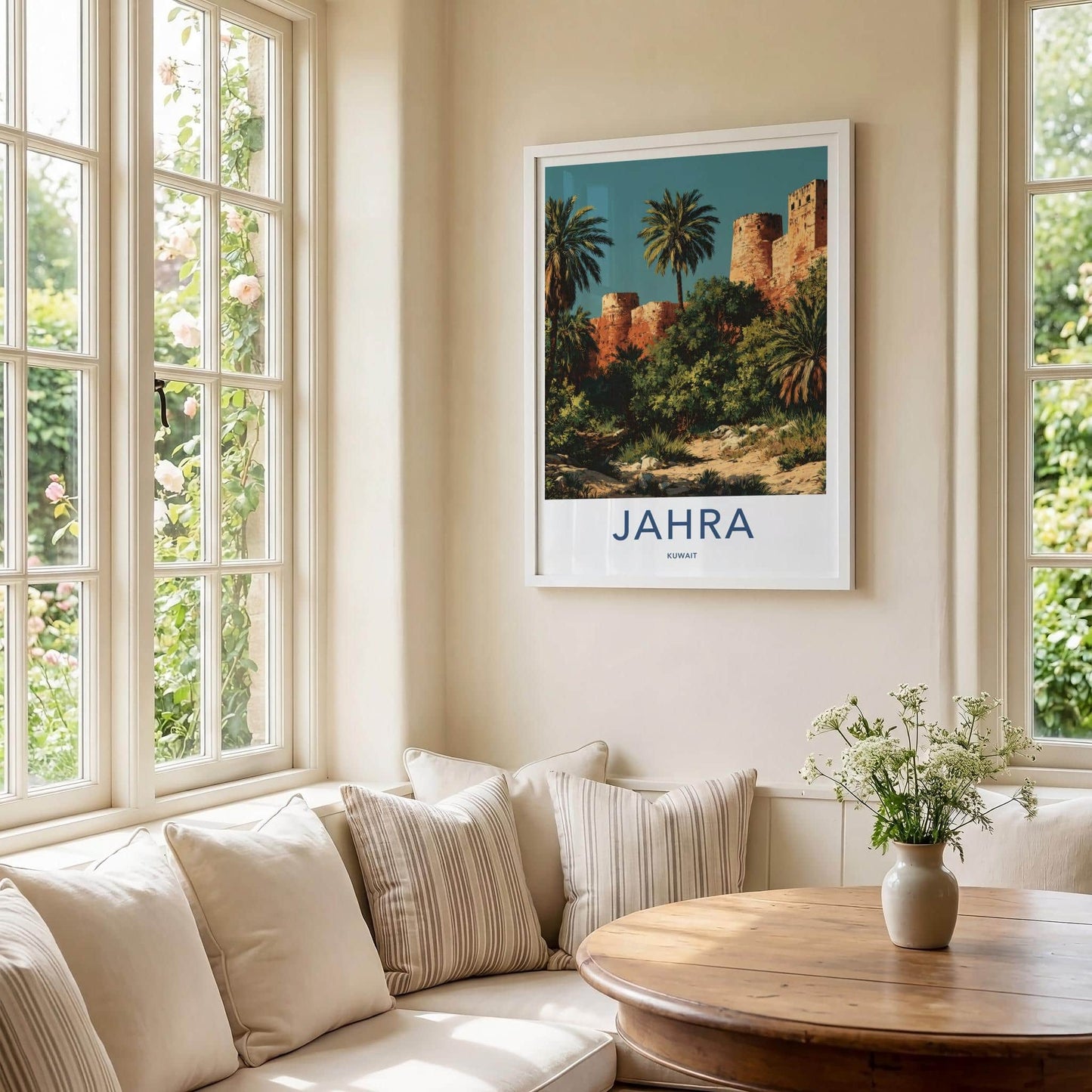 Jahra Poster - Kuwait Framed Print - Ancient Fort Walls Framed Decor