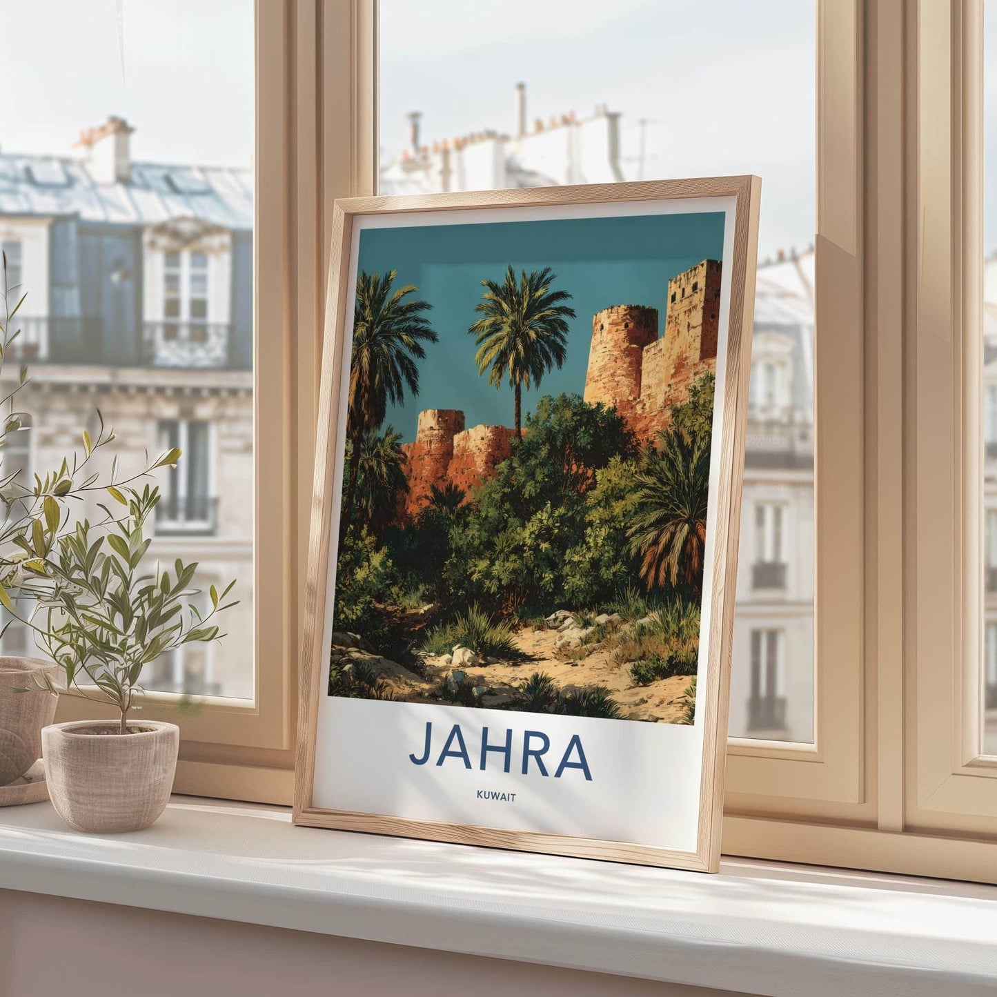 Jahra Poster - Kuwait Framed Print - Ancient Fort Walls Framed Decor