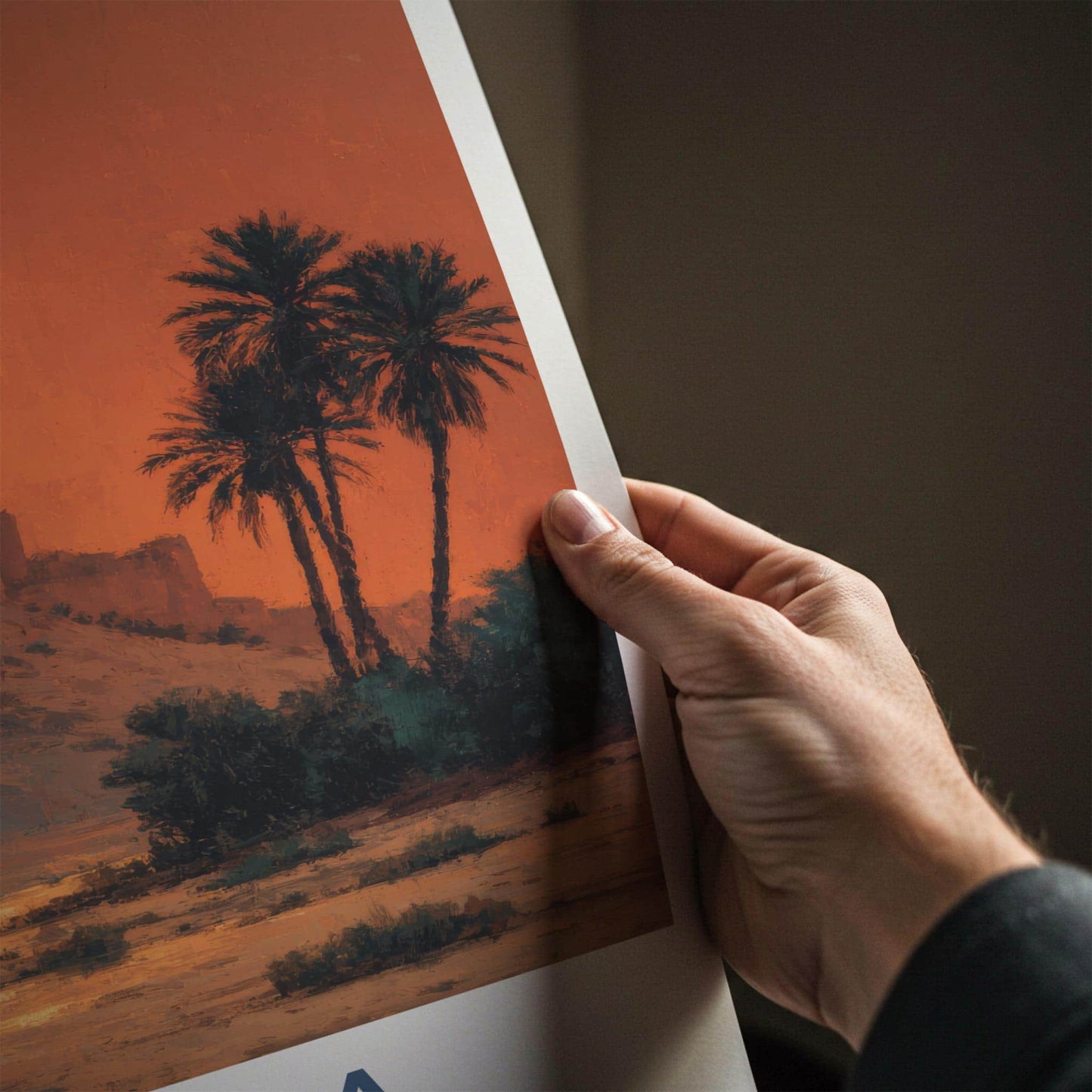 Jahra Poster - Kuwait Framed Print - Desert Fortress Sunset Lounge Decor