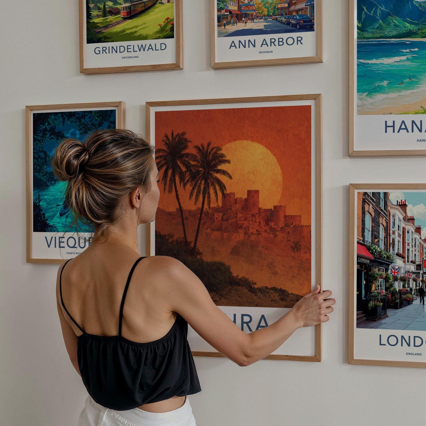 Jahra Poster - Kuwait Travel Art - Ancient City Sunset Wall Decor