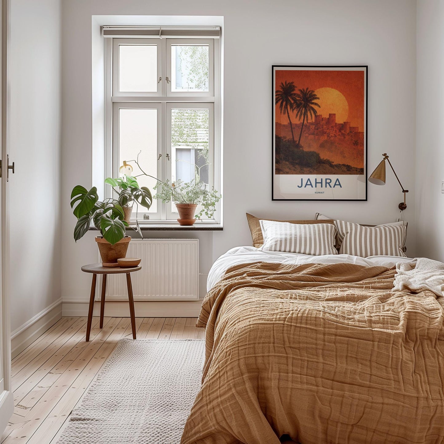 Jahra Poster - Kuwait Travel Art - Ancient City Sunset Wall Decor