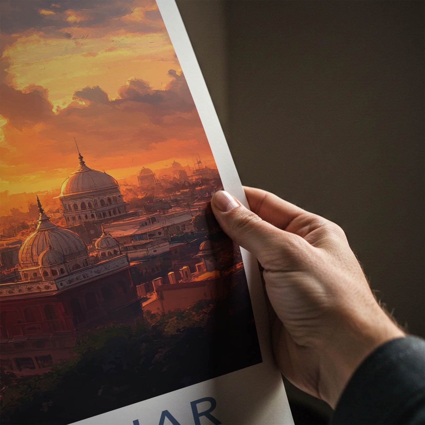 Jalandhar Poster - India Art Print - Punjab City Sunset Glow Wall Decor