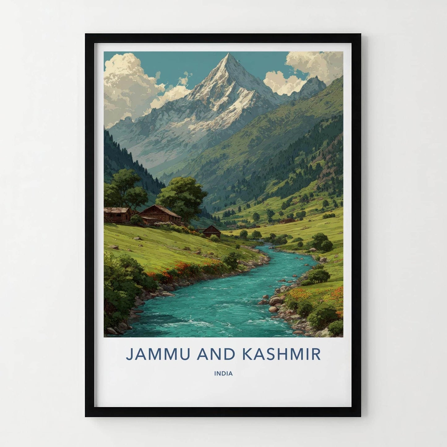 Jammu And Kashmir Poster - India Travel Art - Jammu And Kashmir Wall Decor
