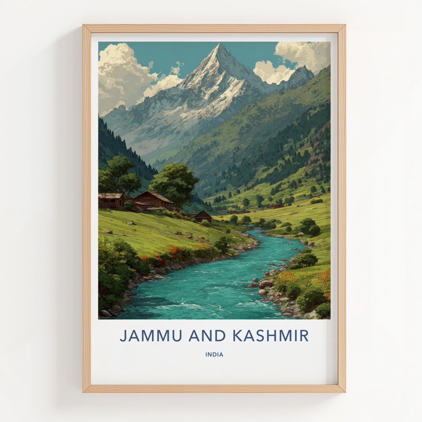 Jammu And Kashmir Poster - India Travel Art - Jammu And Kashmir Wall Decor