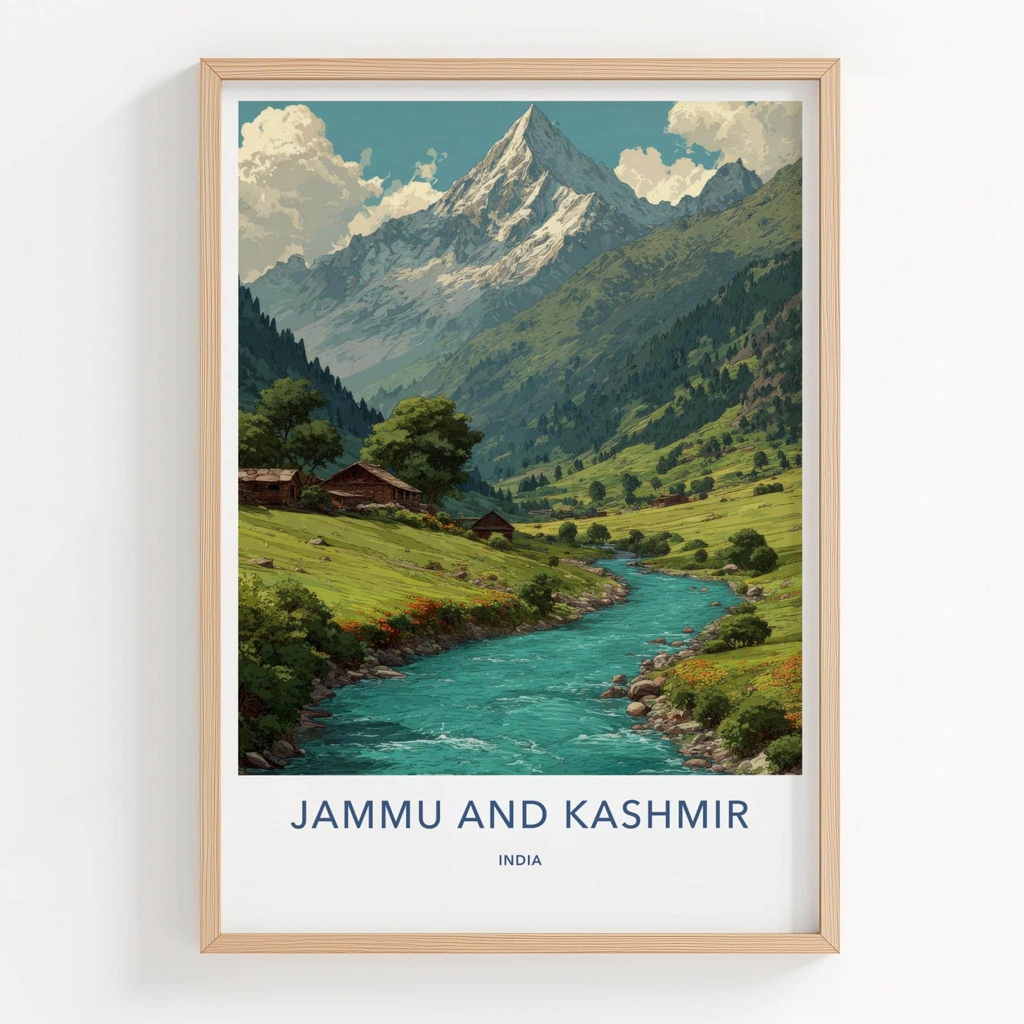 Jammu And Kashmir Poster - India Travel Art - Jammu And Kashmir Wall Decor