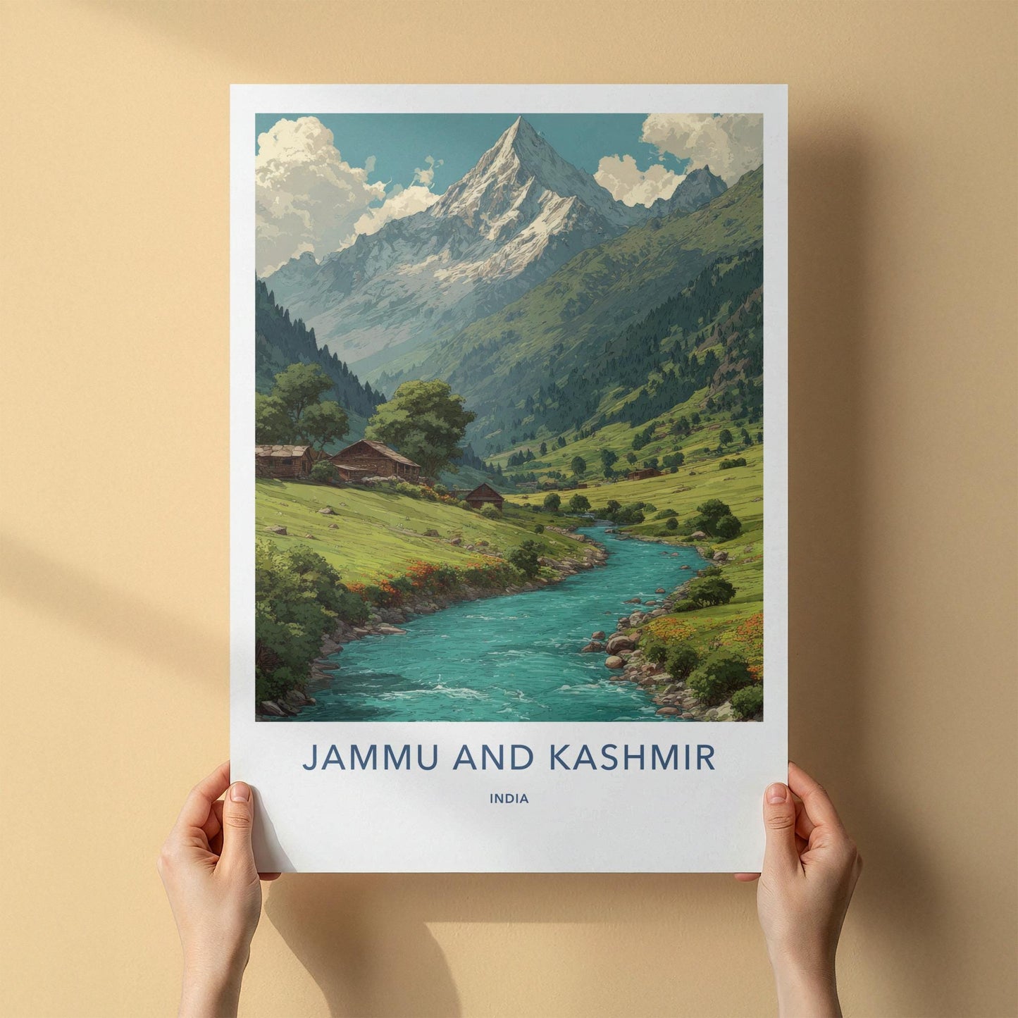 Jammu And Kashmir Poster - India Travel Art - Jammu And Kashmir Wall Decor