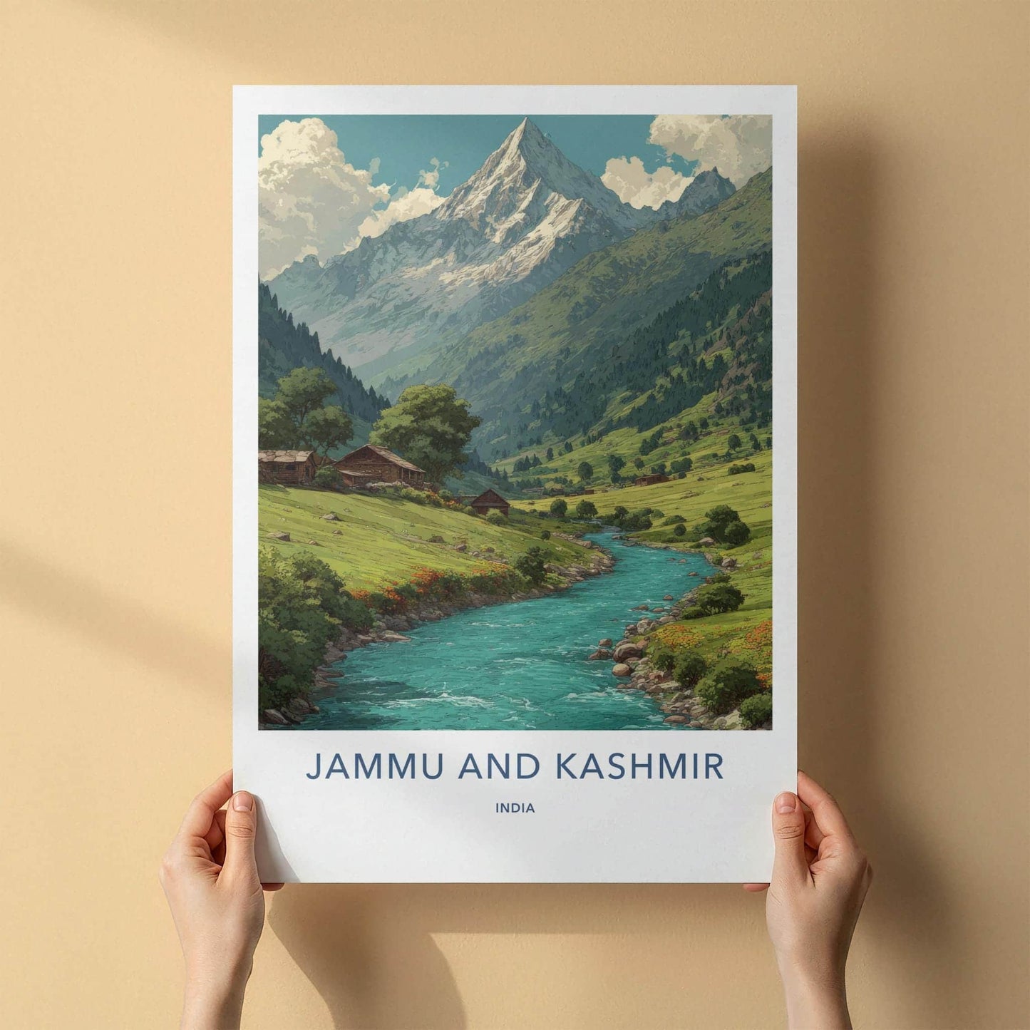 Jammu And Kashmir Poster - India Travel Art - Jammu And Kashmir Wall Decor