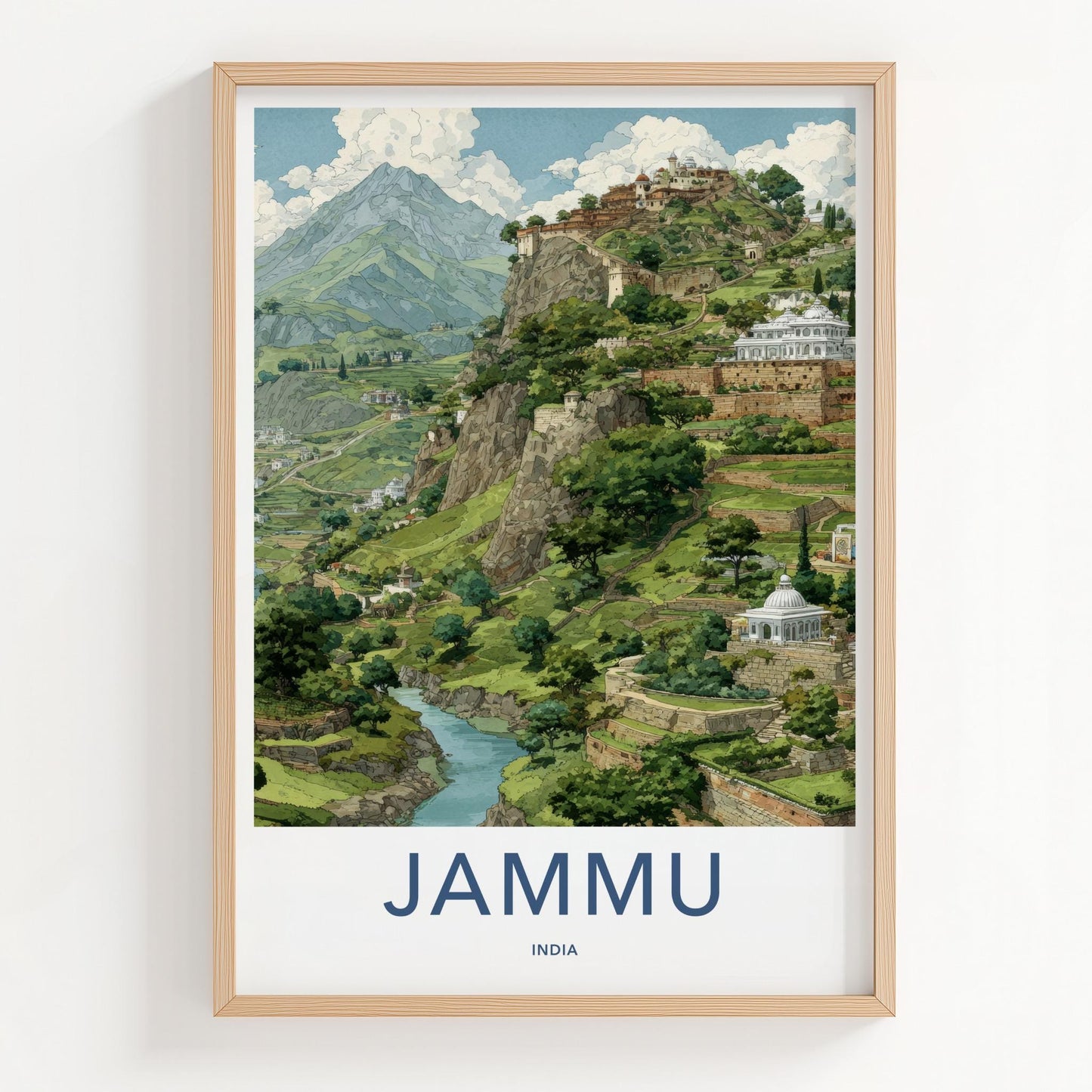Jammu Poster - India Framed Print - Jammu And Kashmir Framed Decor