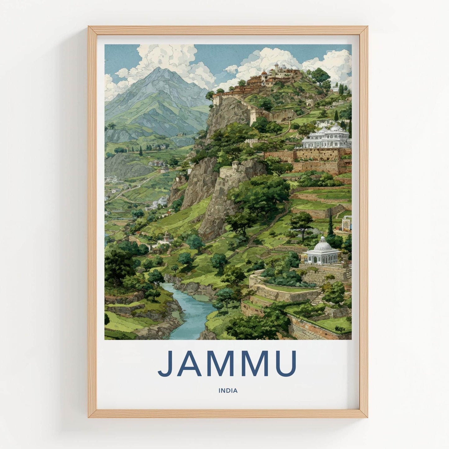 Jammu Poster - India Framed Print - Jammu And Kashmir Framed Decor